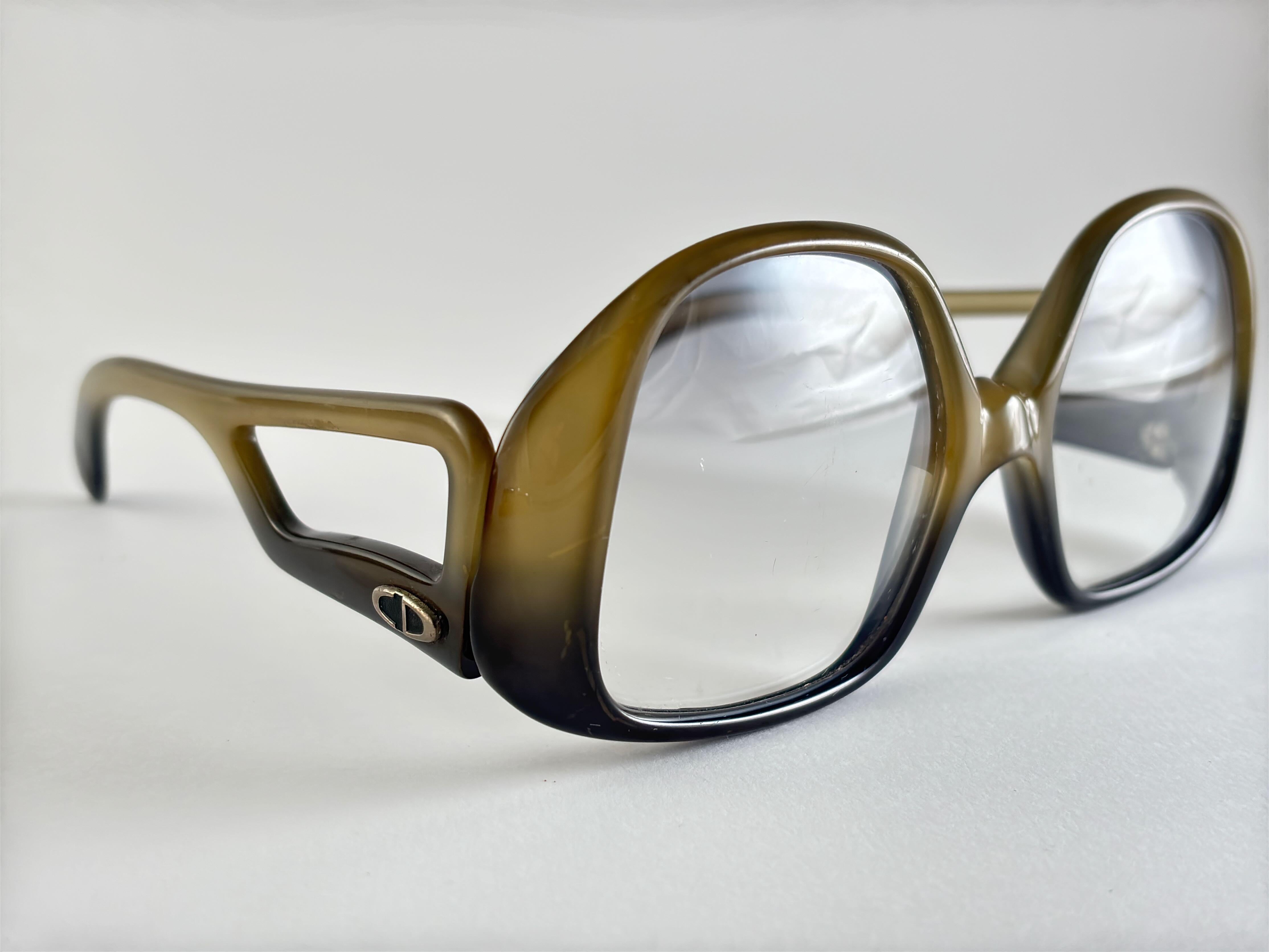 Vintage Dior Optyl-Sonnenbrille mit grünen Ausschnitten, Deutschland 1970er Jahre im Angebot 2