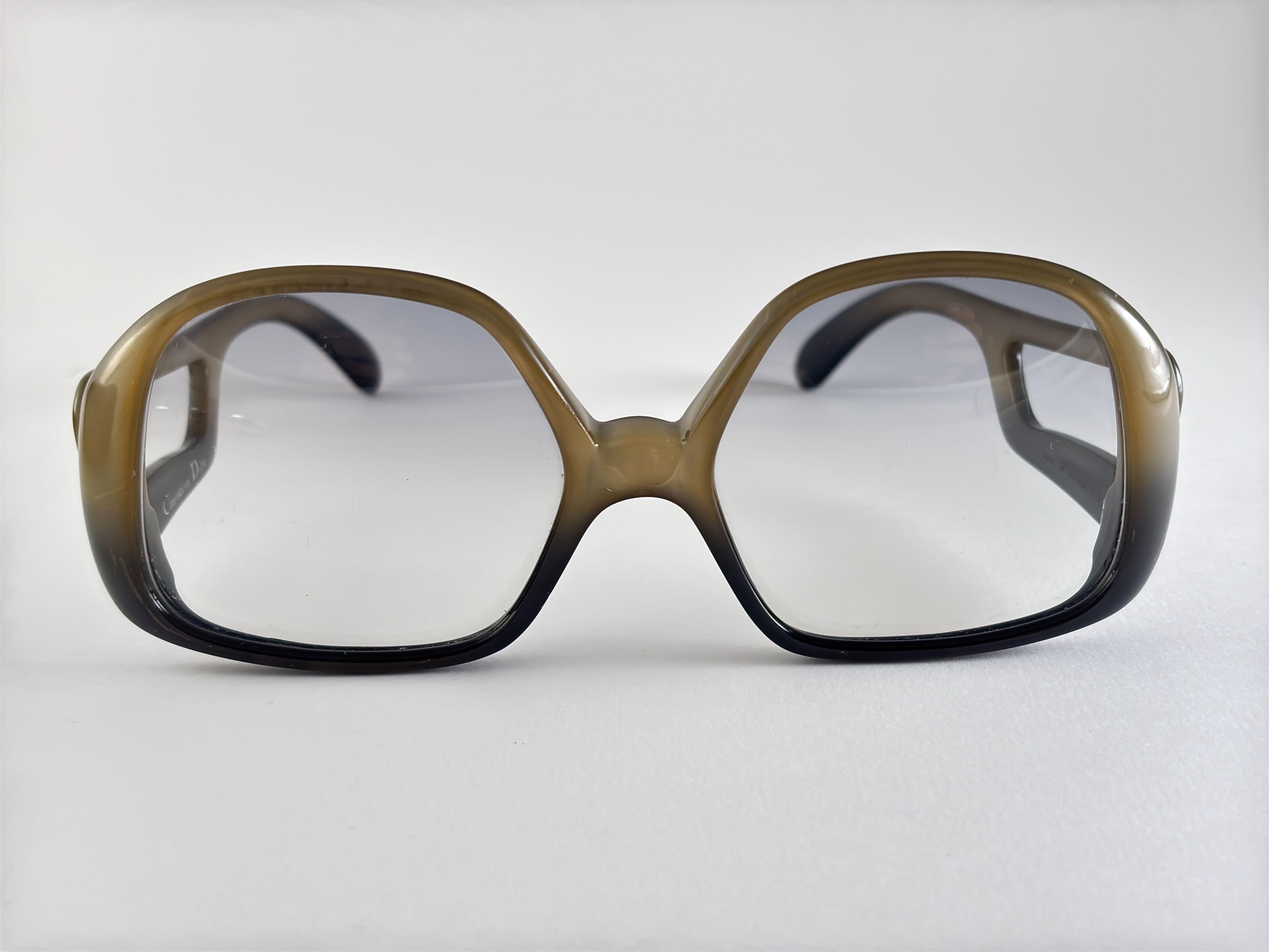 Vintage Dior Optyl-Sonnenbrille mit grünen Ausschnitten, Deutschland 1970er Jahre im Angebot 4