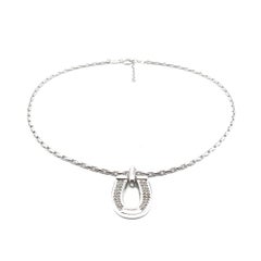 Vintage Dior Horseshoe Necklace 1980s