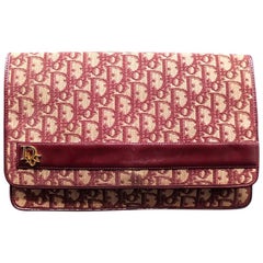 Vintage Dior Monogramm-Clutch/Tasche 1970