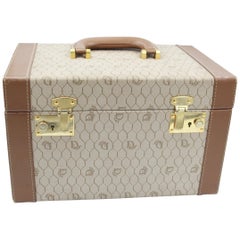 Retro Dior Monogramme Canvas and Leather Vanity Case Trunk 