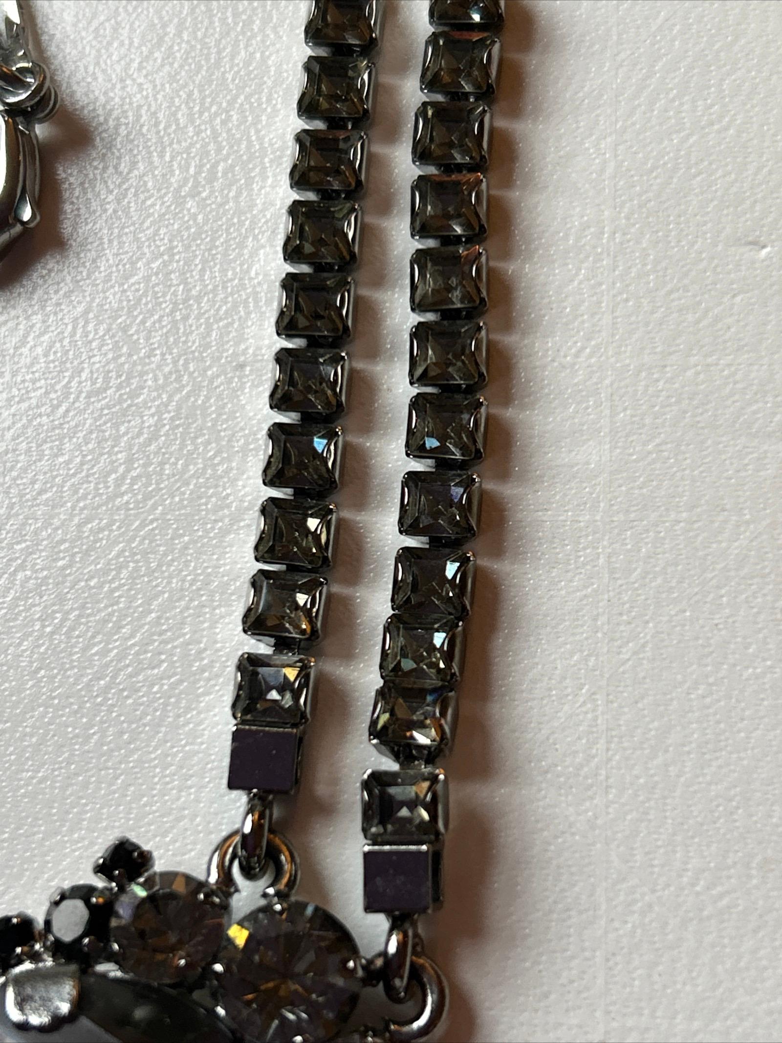 Vintage Dior necklace with crystals For Sale 9