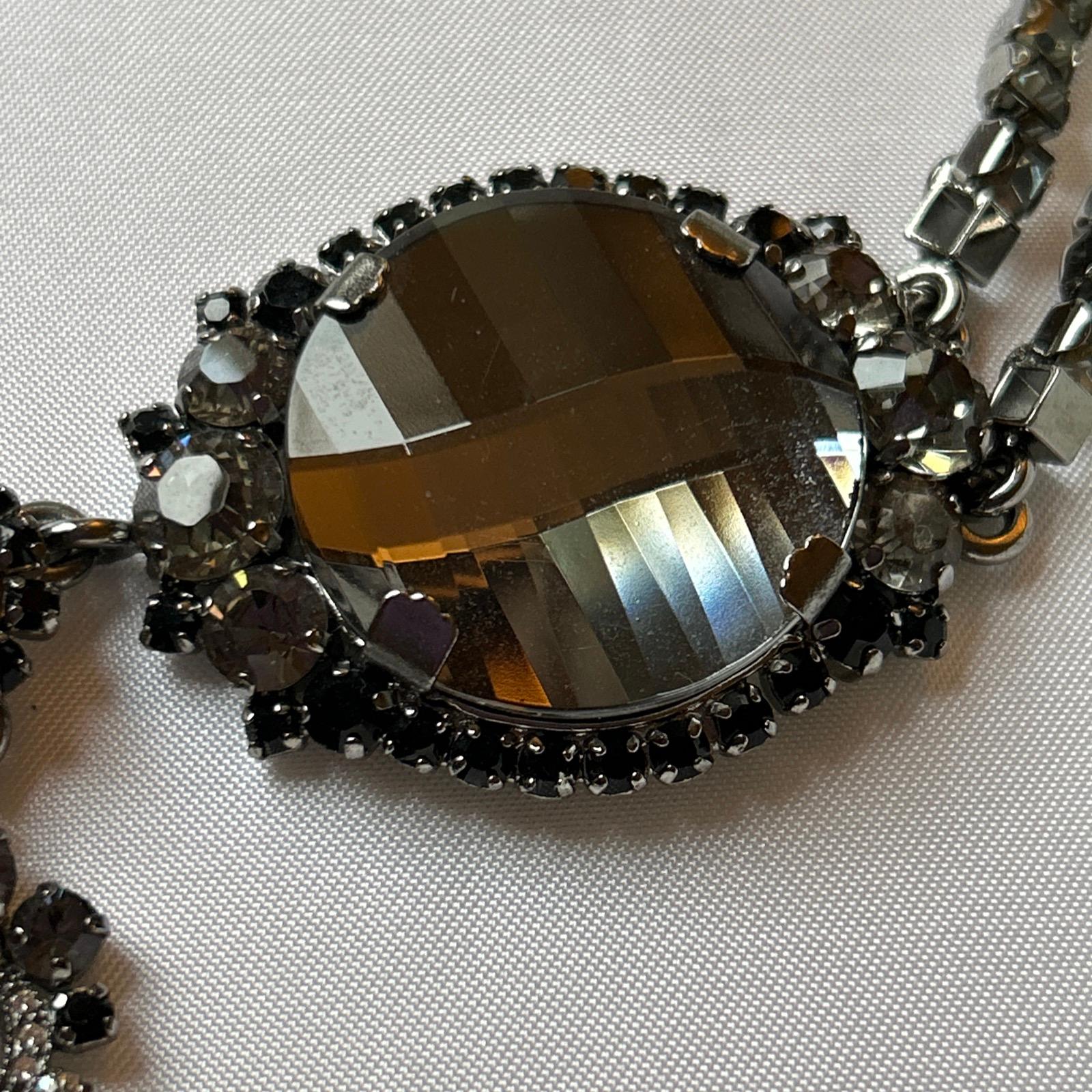 Vintage Dior necklace with crystals 1