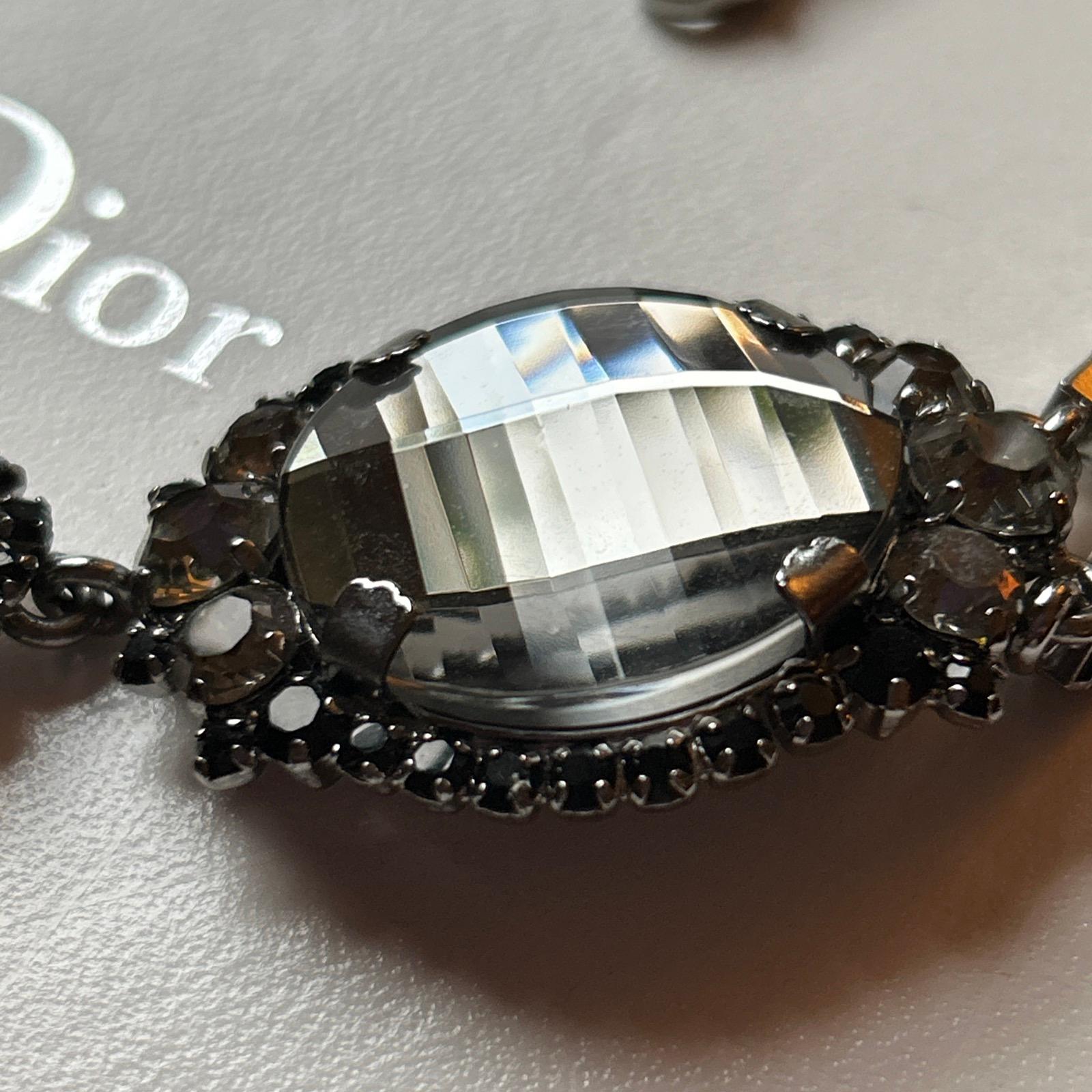 Vintage Dior necklace with crystals For Sale 5