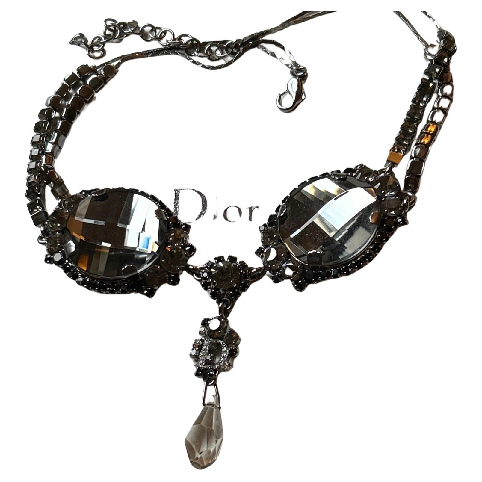 Vintage Dior Vintage-Halskette mit Kristallen