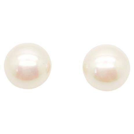 Vintage Dior Pearl Stud Earrings 1980s For Sale