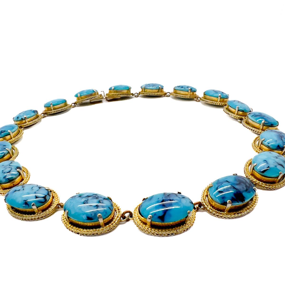 A stunning and timeless Vintage Dior Turquoise Riviere Necklace. Signed 1962.
With archive pieces from her own Dior collection displayed in London's highly acclaimed Dior Designer of Dreams Exhibition, Jennifer understands what it’s like to be on