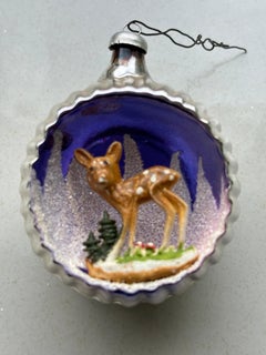 Vintage Diorama Christmas Ornament, Italy.