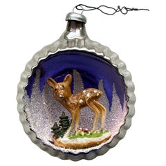 Vintage Diorama Christmas Ornament, Italy.