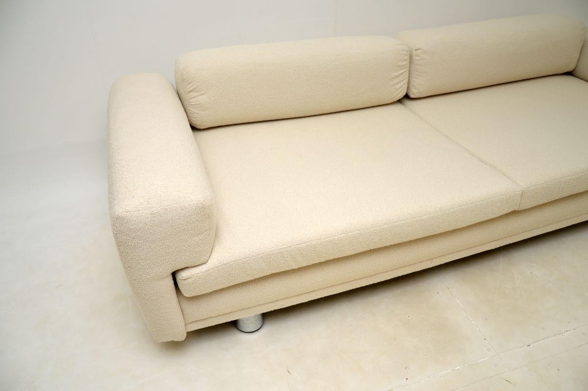 Bouclé Vintage Diplomat Sofa by Howard Keith