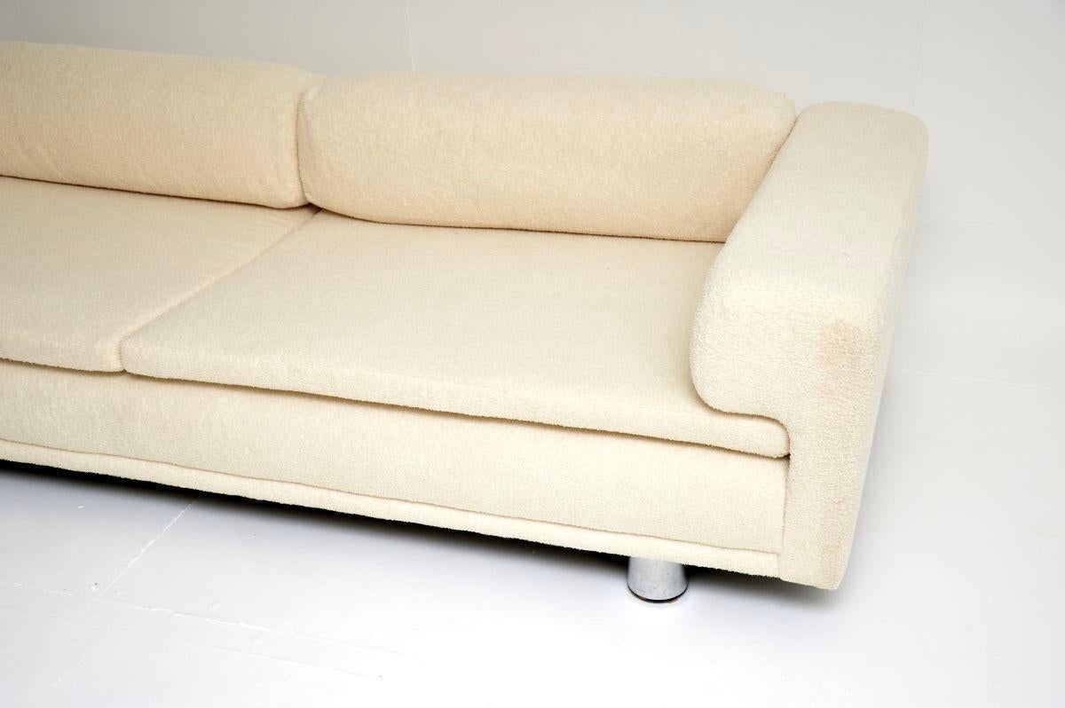 Bouclé Vintage Diplomat Sofa by Howard Keith For Sale