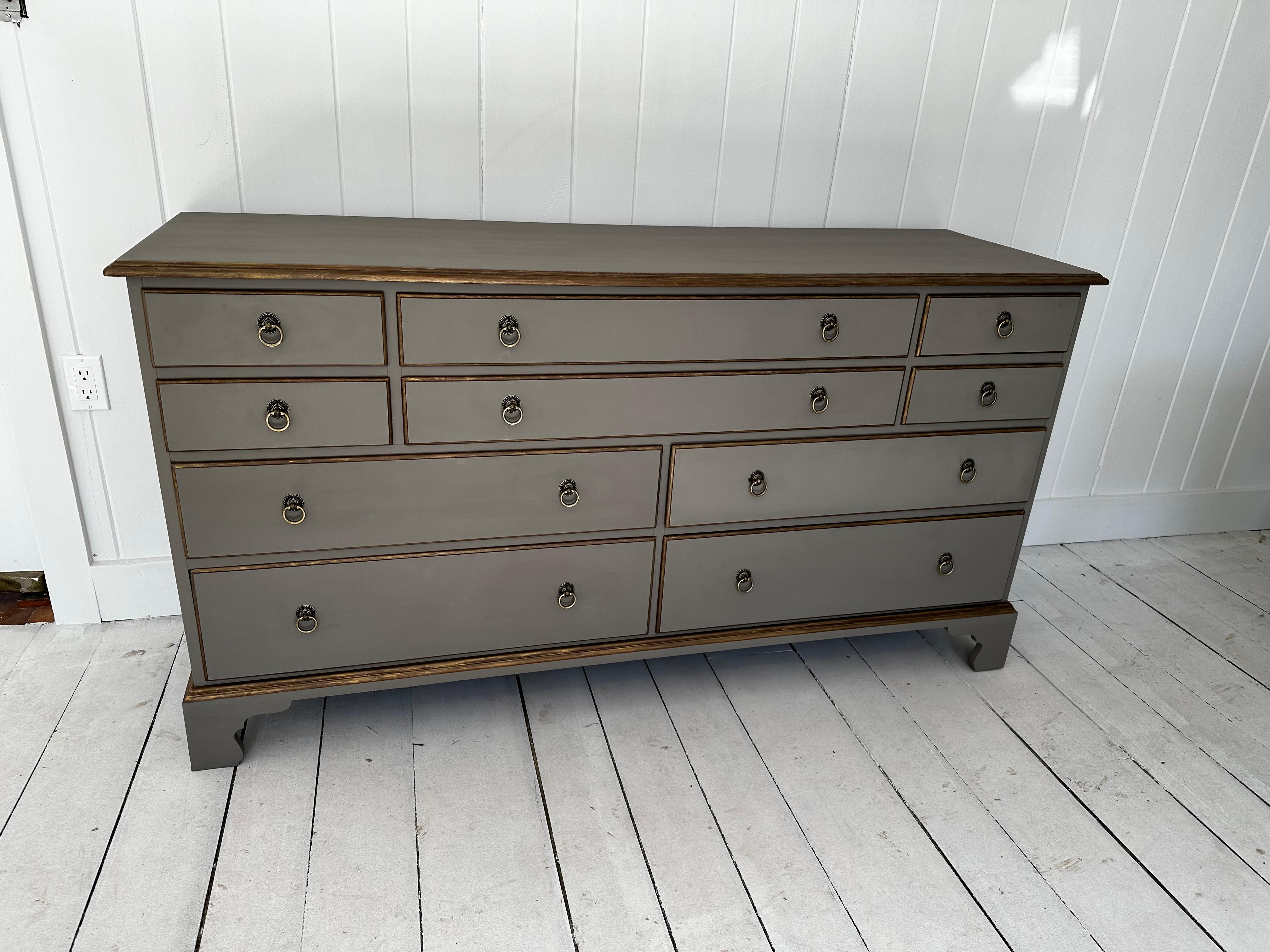 Vintage Directoire Style Painted Dresser For Sale 9