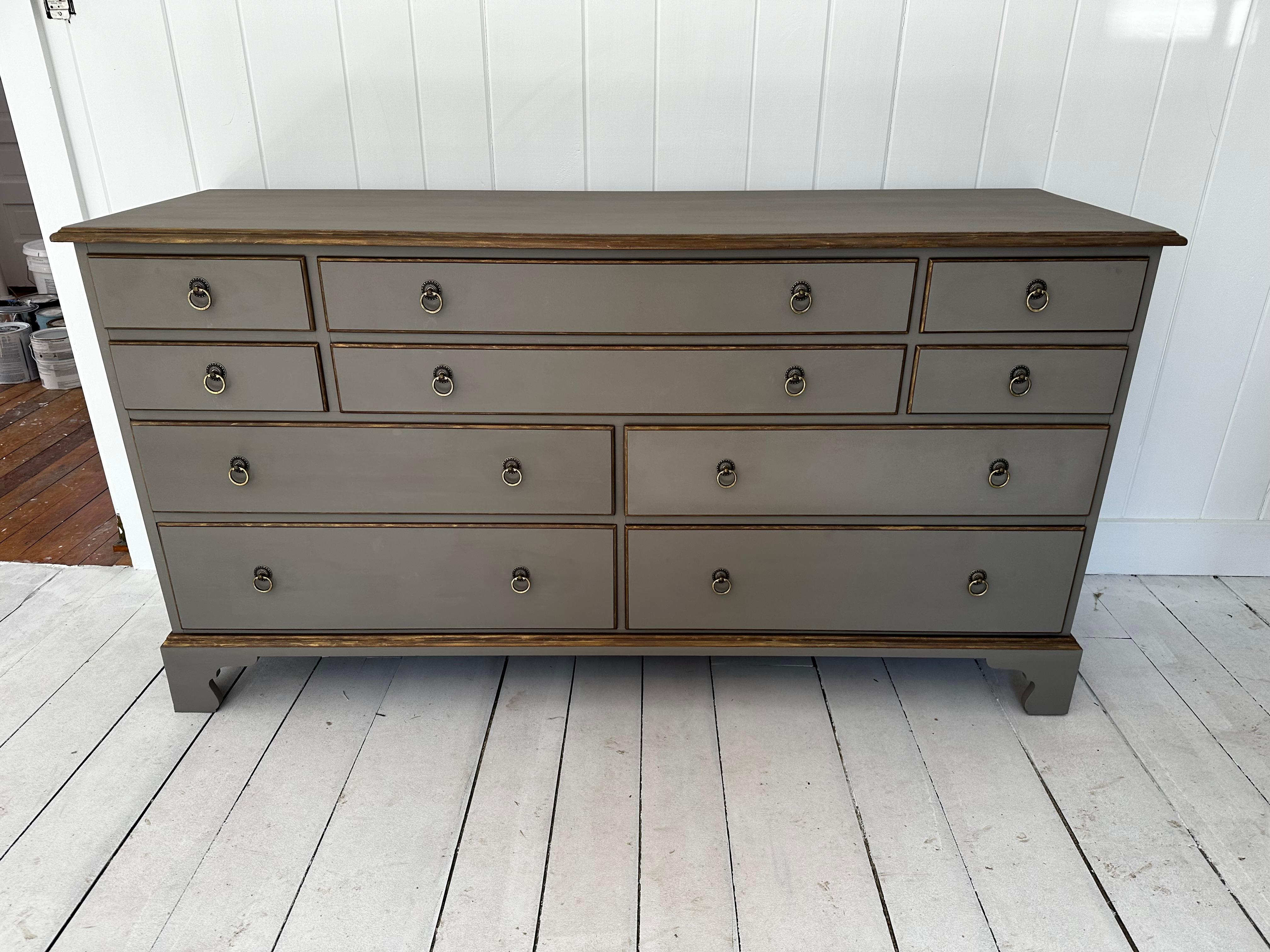 Vintage Directoire Style Painted Dresser For Sale 10