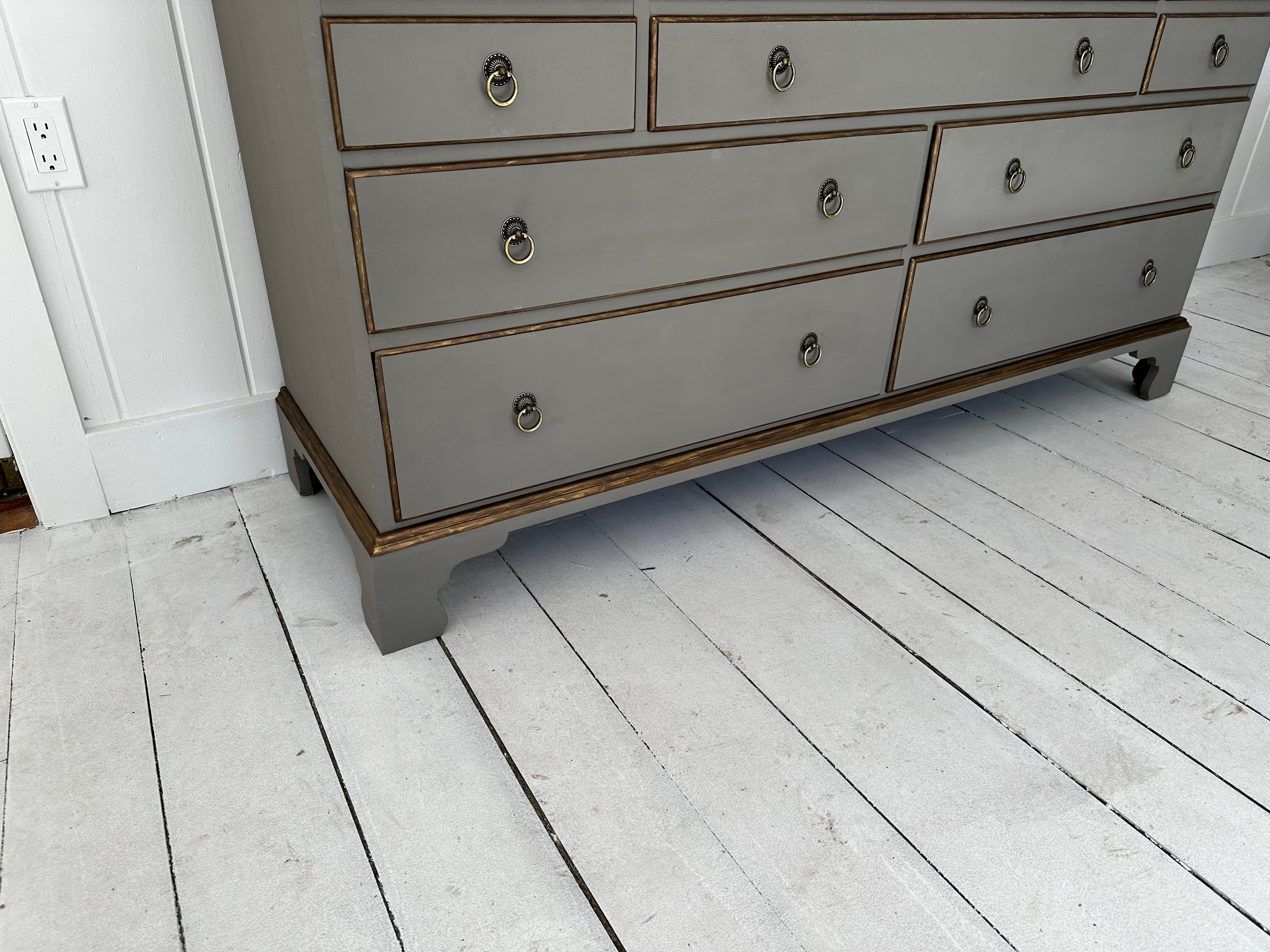20th Century Vintage Directoire Style Painted Dresser For Sale