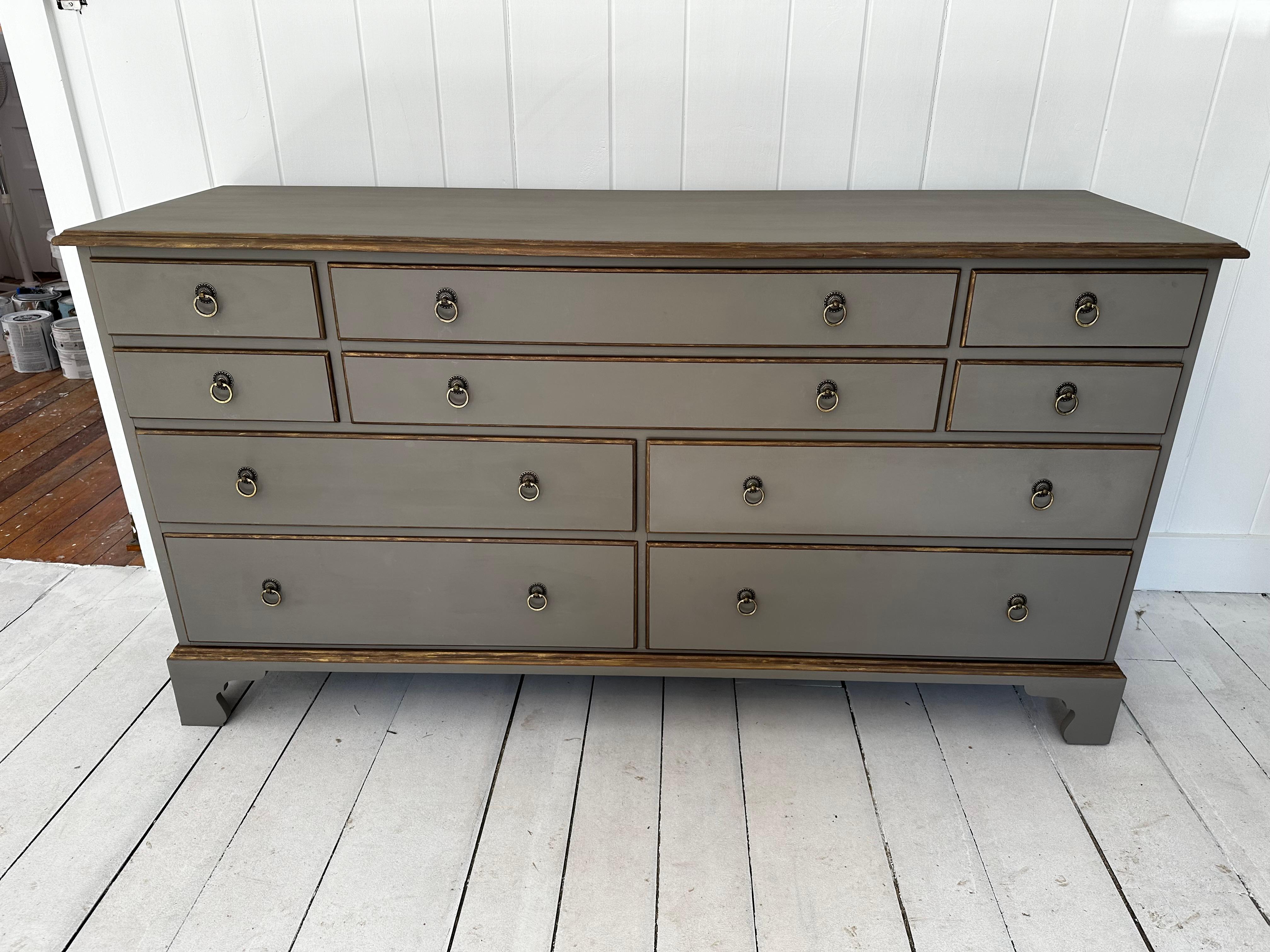 Vintage Directoire Style Painted Dresser For Sale 1