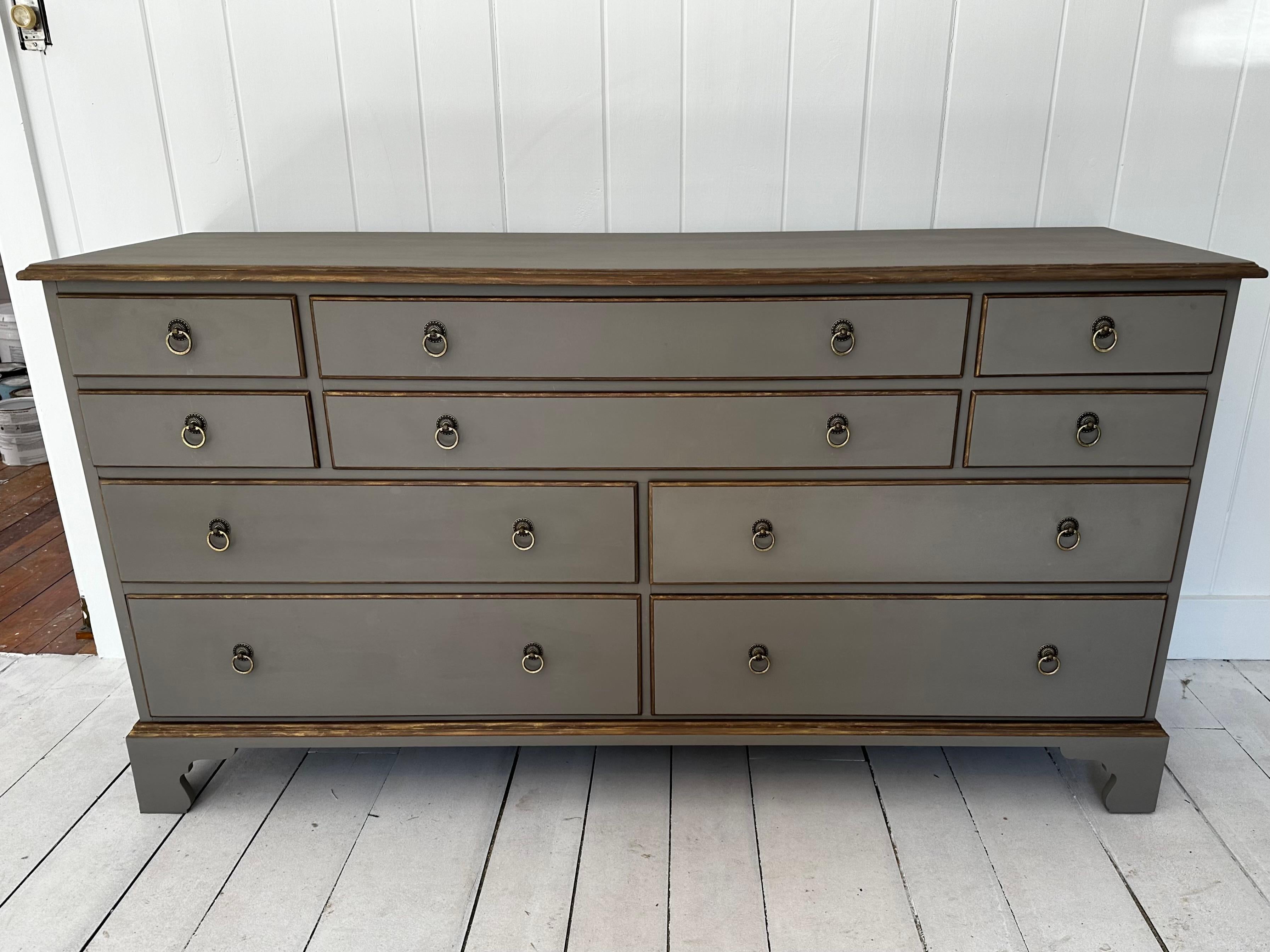 Vintage Directoire Style Painted Dresser For Sale 2