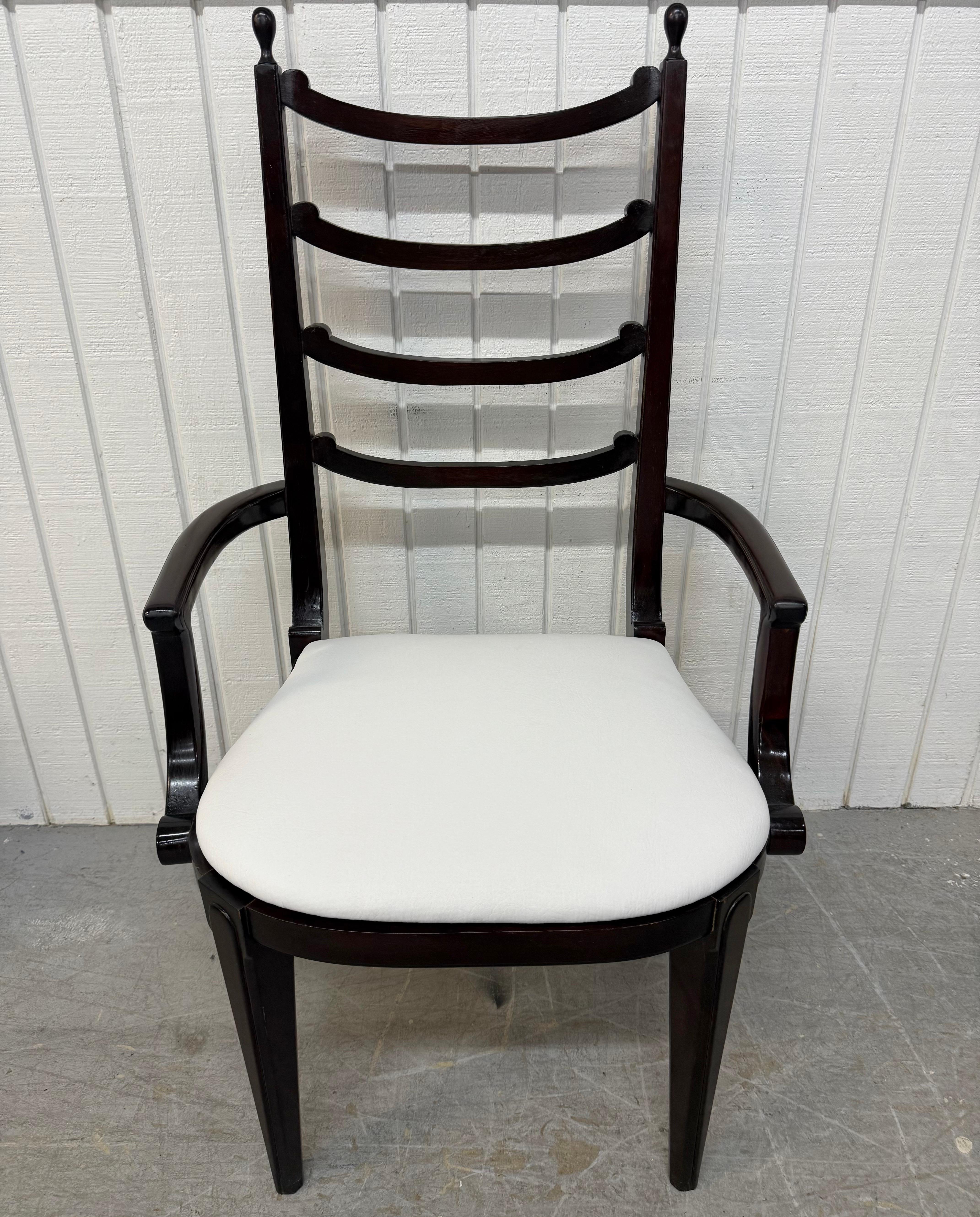 Chaises de salle à manger en palissandre de style Vintage Directoire - Lot de 6 Bon état - En vente à Clarksboro, NJ