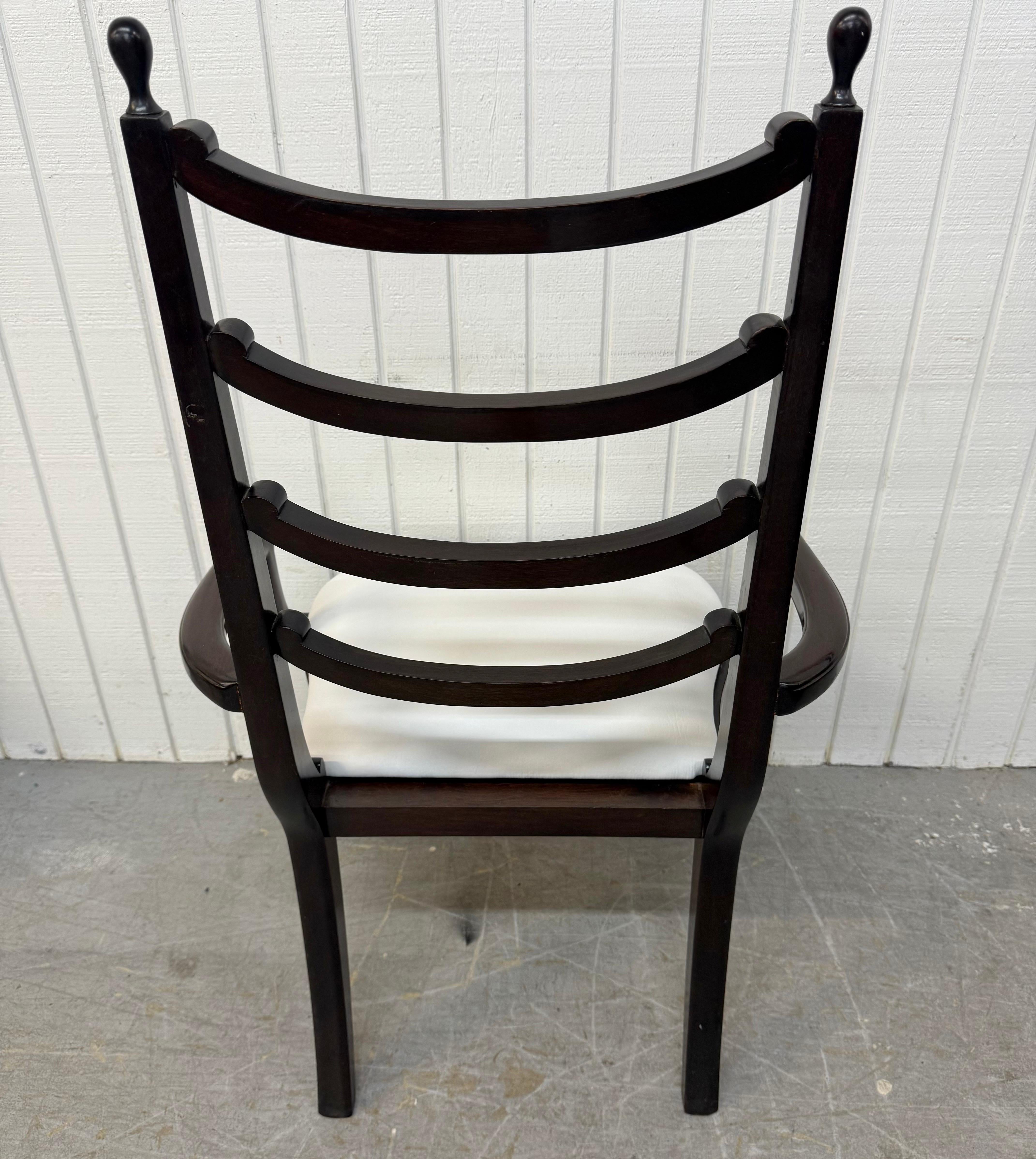 Imitation cuir Chaises de salle à manger en palissandre de style Vintage Directoire - Lot de 6 en vente