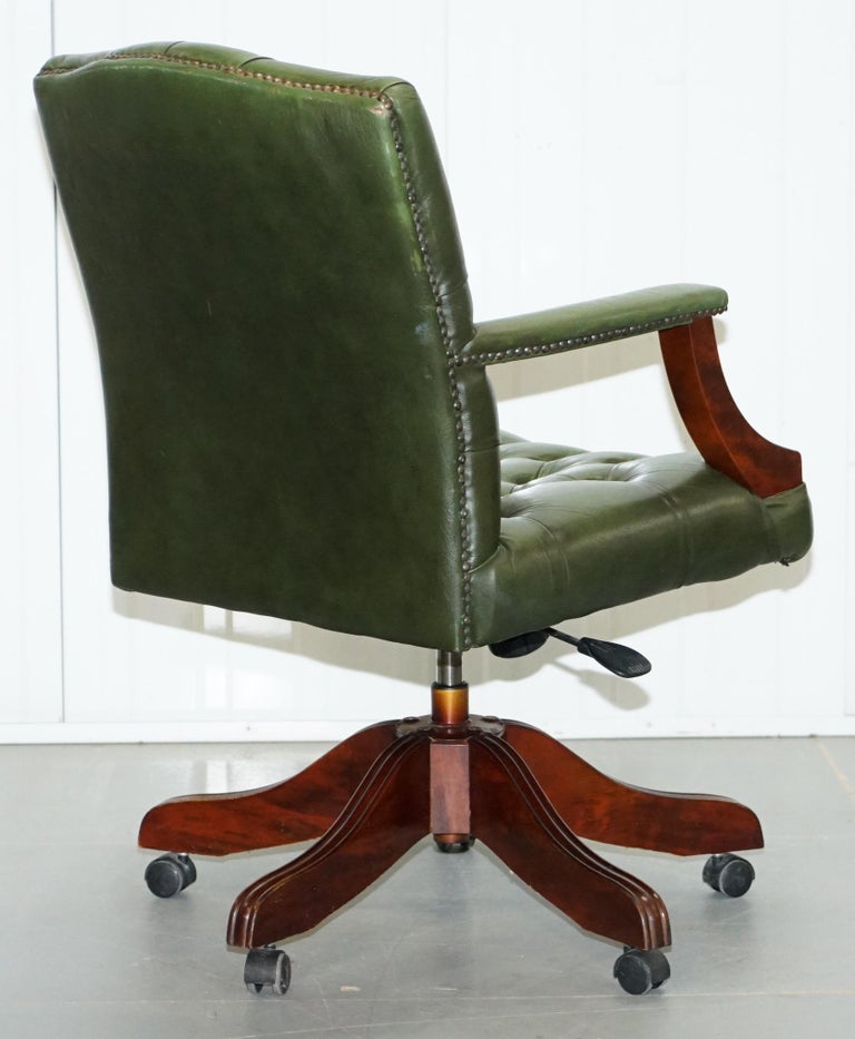Wood Leather Chair For Sale : 1950s Spanish Wood and Leather Rocking