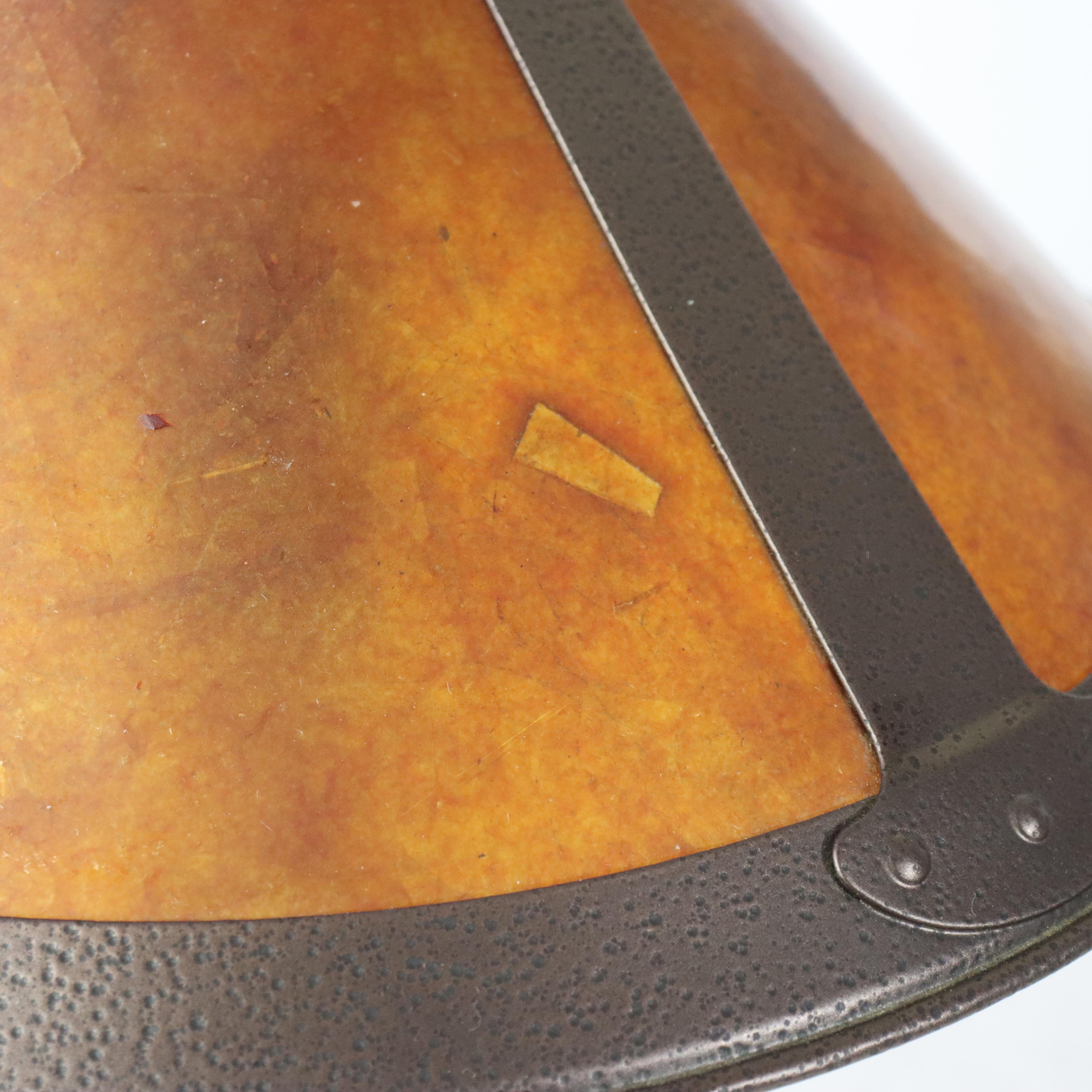 Vintage Dirk Van Erp Stil Arts & Crafts Kupfer & Glimmer Tischlampe 20thC im Angebot 2