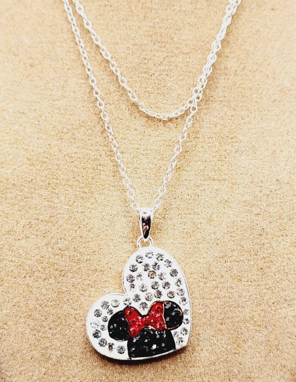 Modern Vintage Disney Mickey & Minnie Mouse Necklace Ring Pendant Brooch Bag Grouping For Sale