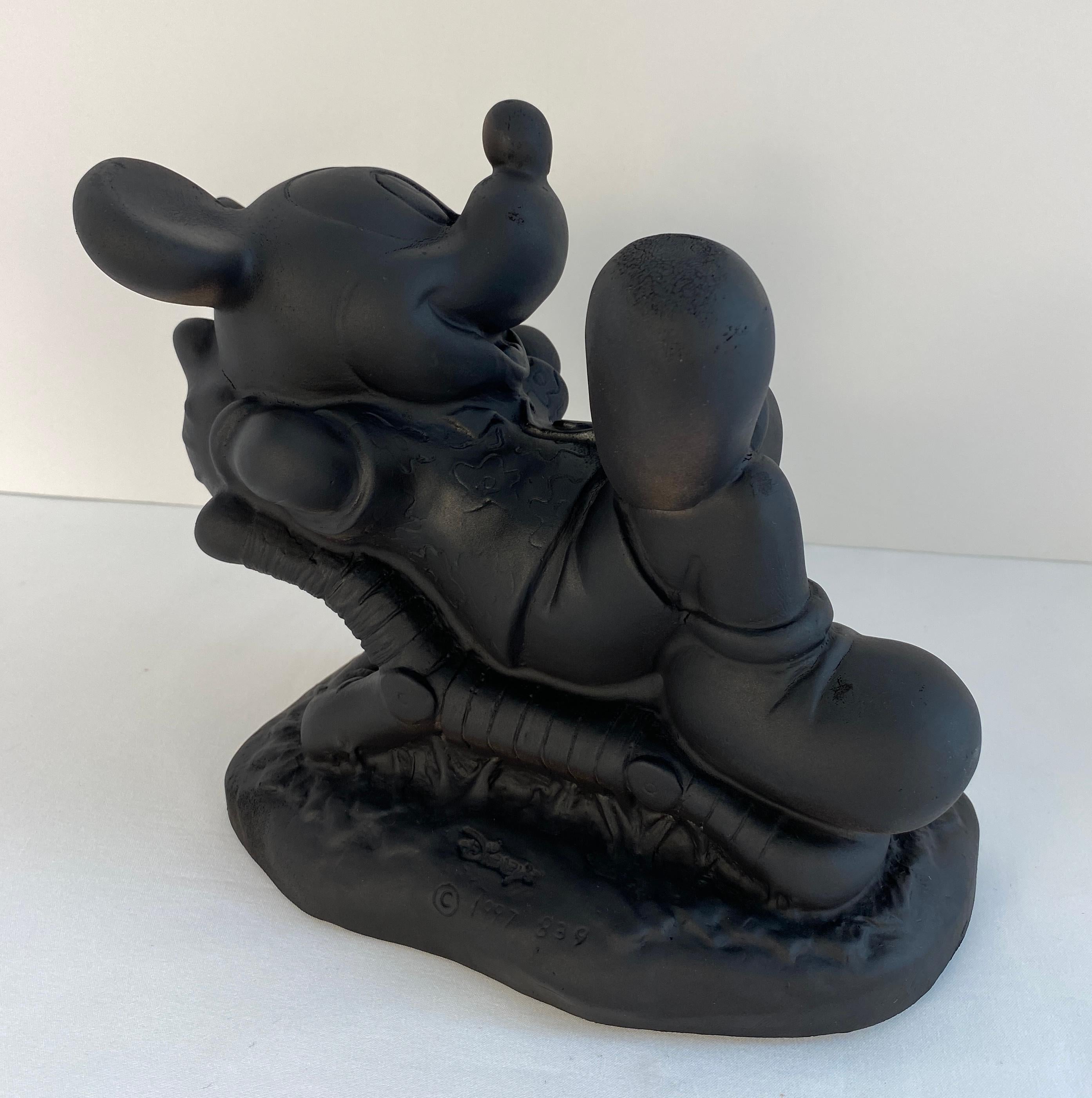 Vintage Disney Mickey Mouse Statue In Good Condition For Sale In Miami, FL