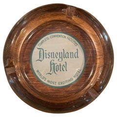 Posacenere di vetro vintage dell'hotel Disneyland