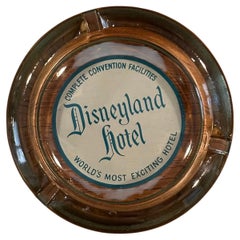 Vintage Disneyland Hotel Glass Ashtray