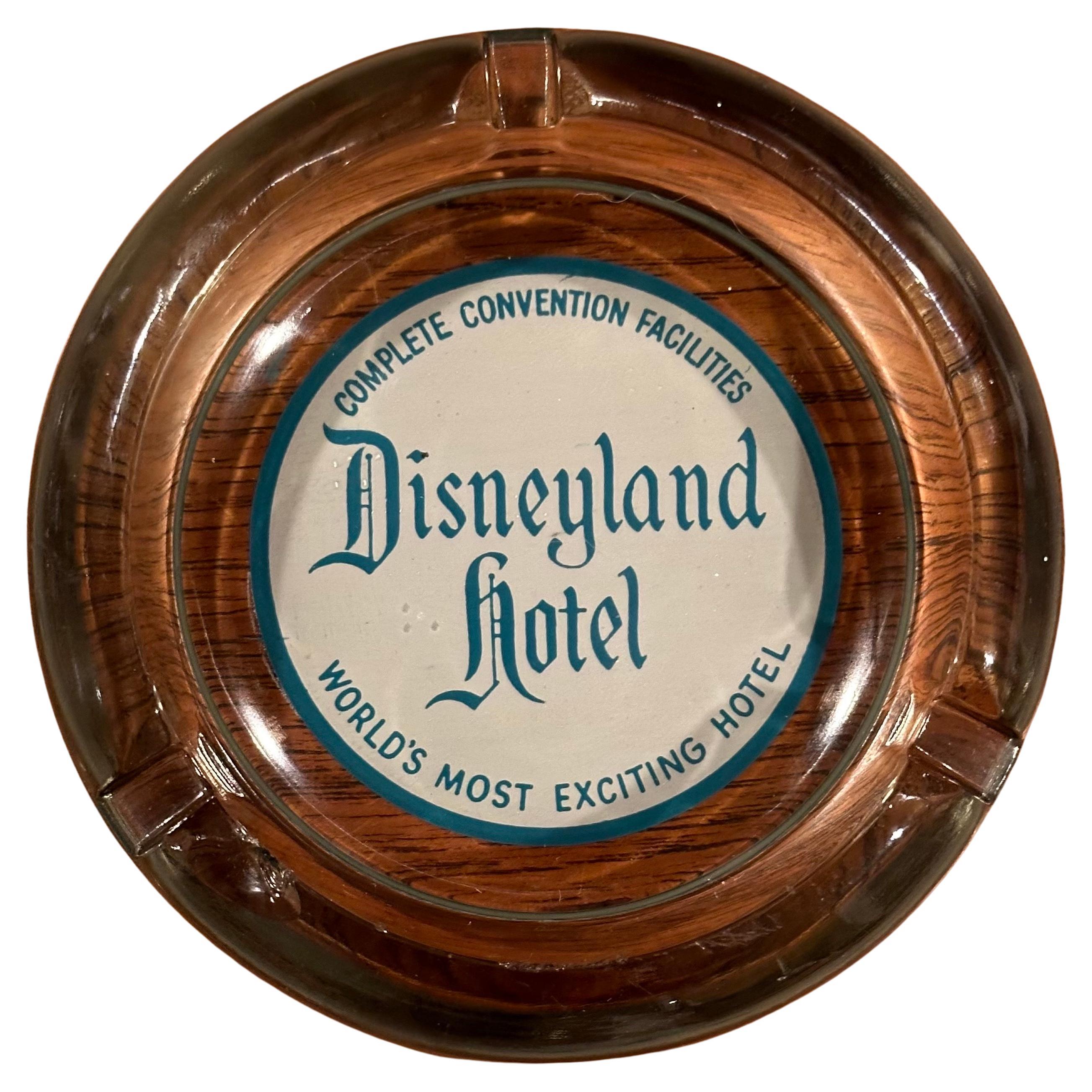Vintage Disneyland Hotel Glass Ashtray