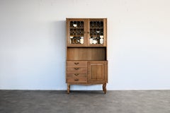 vintage display cabinet brutalist  60s  Danish