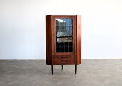 Vintage display cabinet  corner cabinet  1960s  Danish