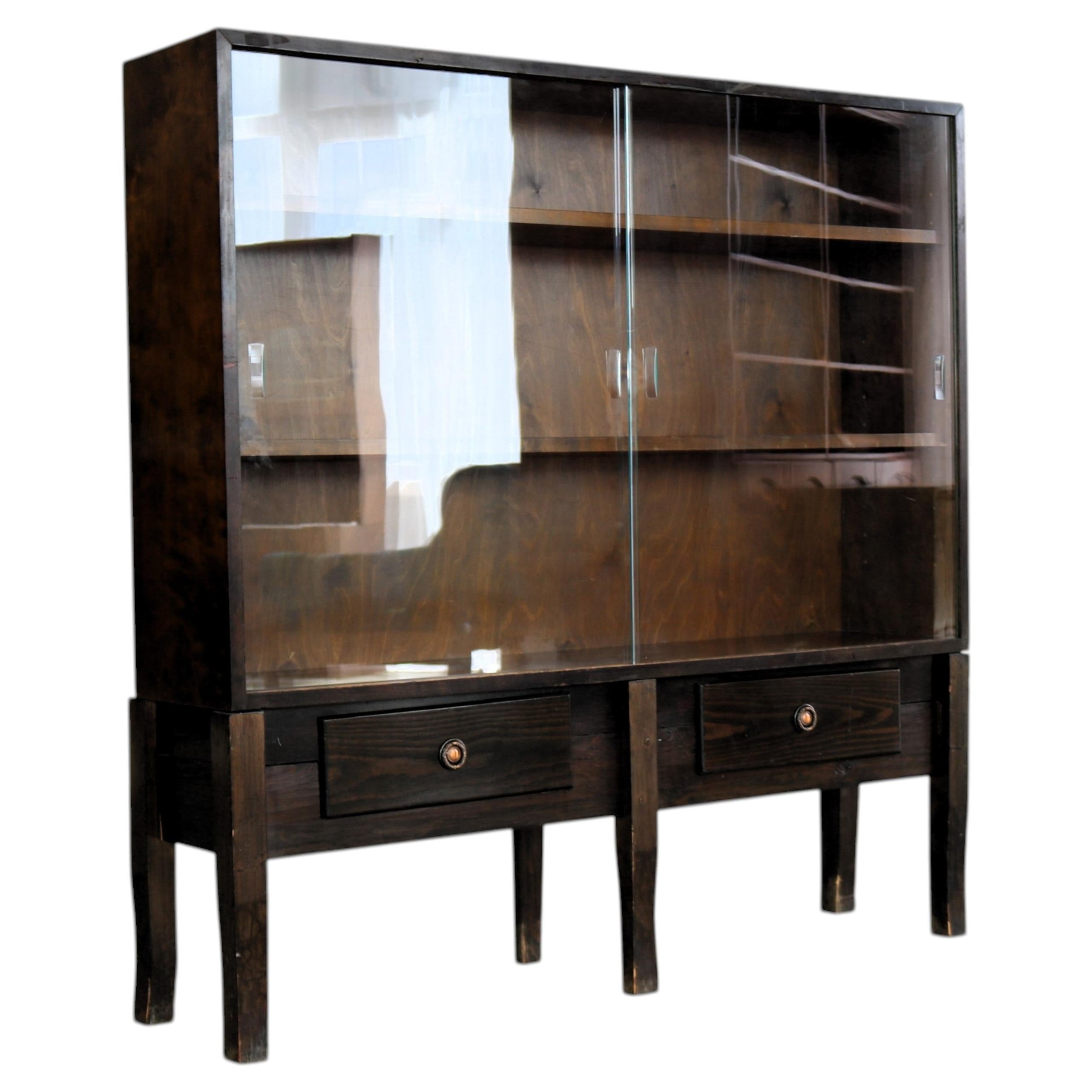 vintage display cabinet sideboard 1950s Swedish