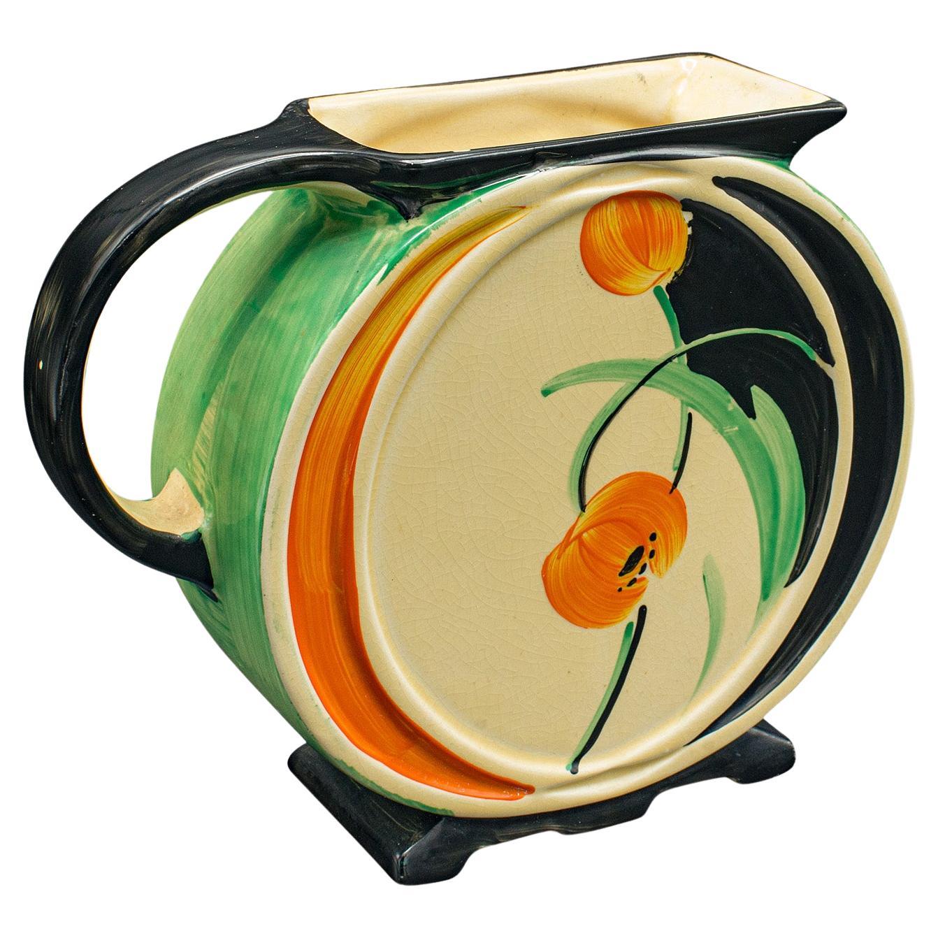 Vintage Display Jug, English, Ceramic, Dried Flower Vase, Art Deco, Circa 1930 For Sale