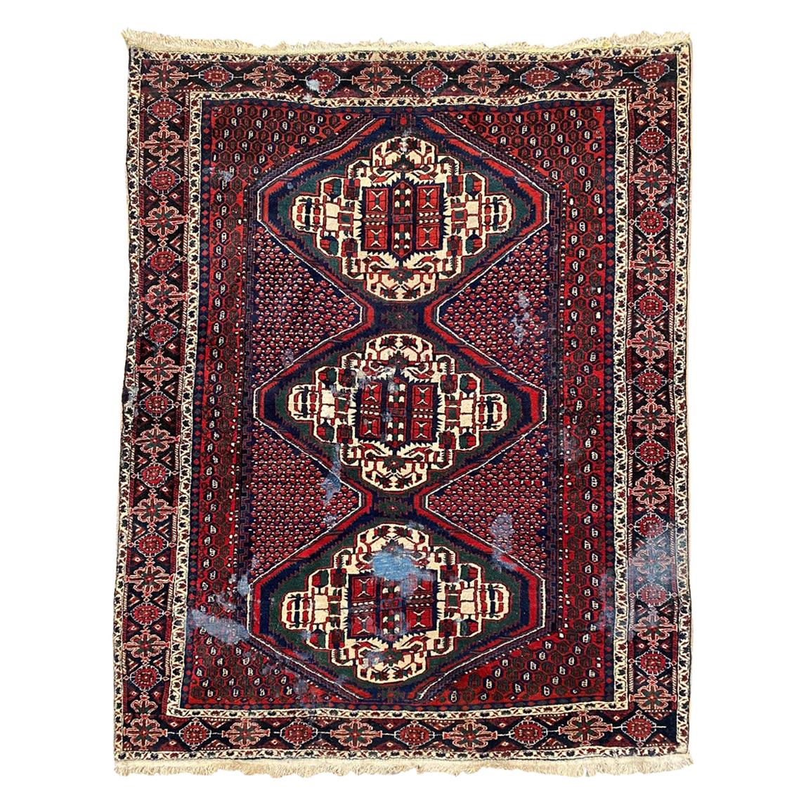 Simply Beautiful Vintage Distressed Rug For Sale at 1stdibs