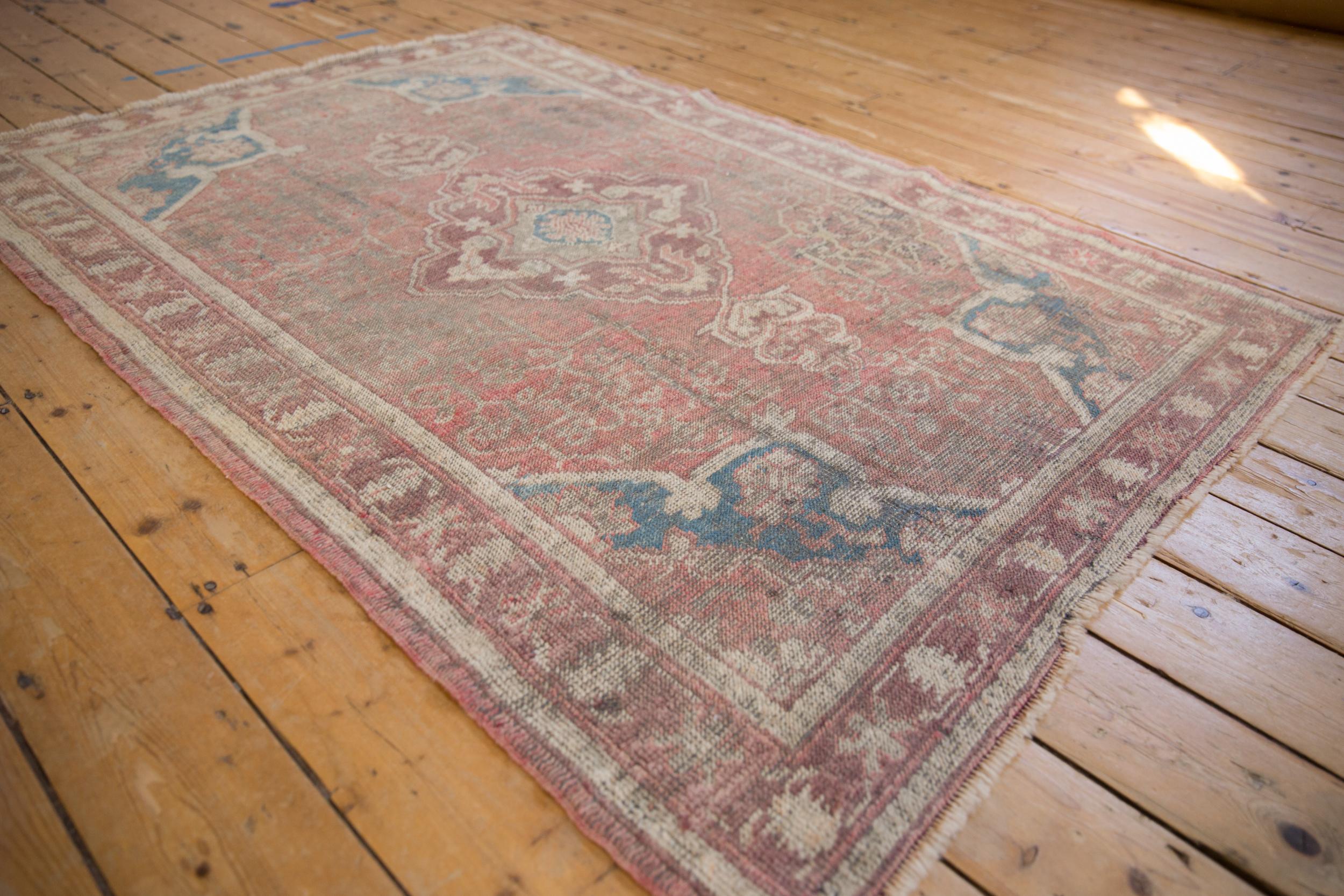 Vintage Distressed Anatolian Rug In Fair Condition For Sale In Katonah, NY