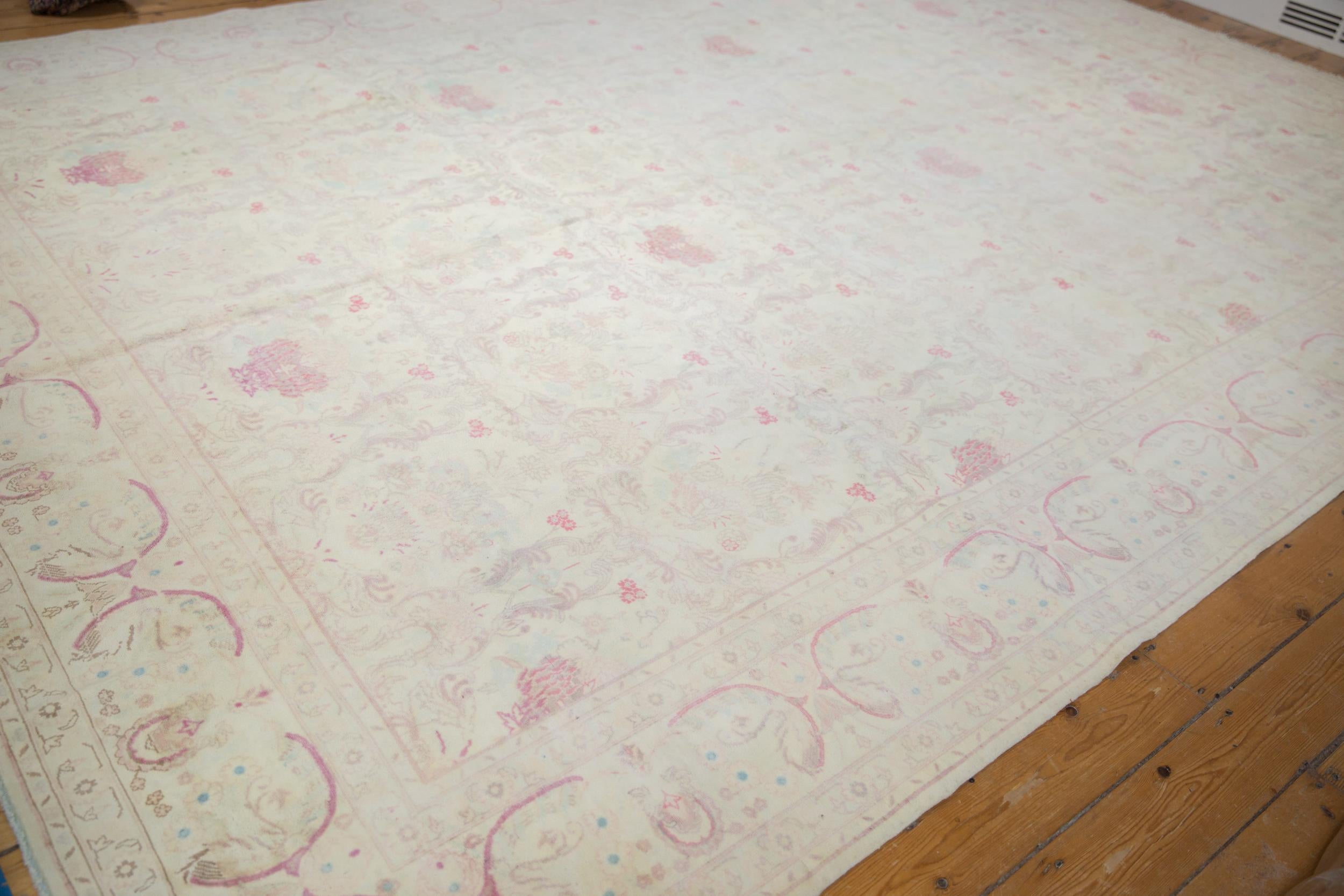 Bulgarischer Kerman Design-Teppich im Vintage-Stil im Used-Look (Wolle) im Angebot