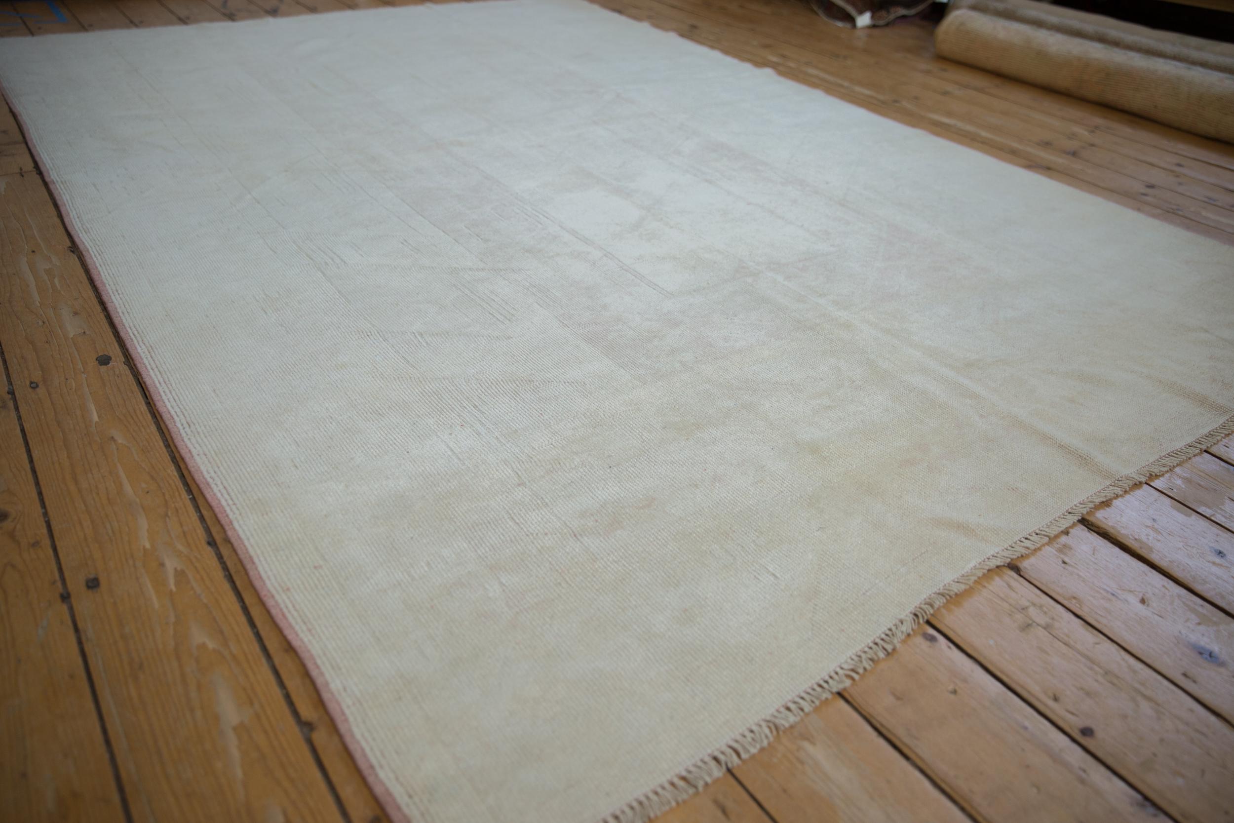 Hand-Knotted Vintage Distressed Dosemealti Carpet For Sale