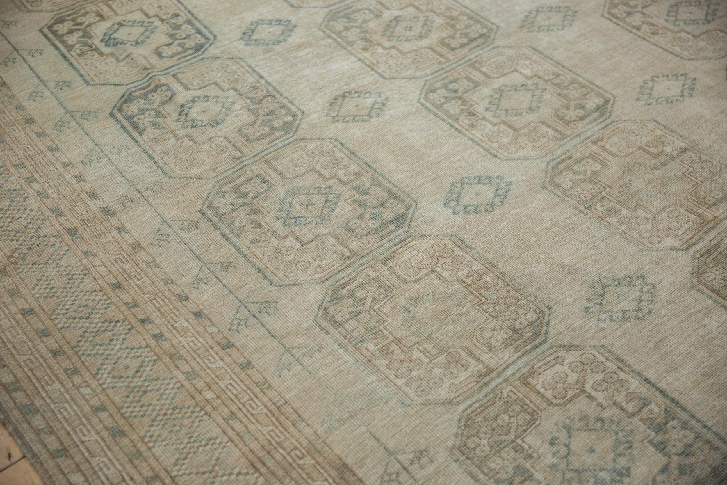 Mid-20th Century Vintage Distressed Ersari Carpet For Sale
