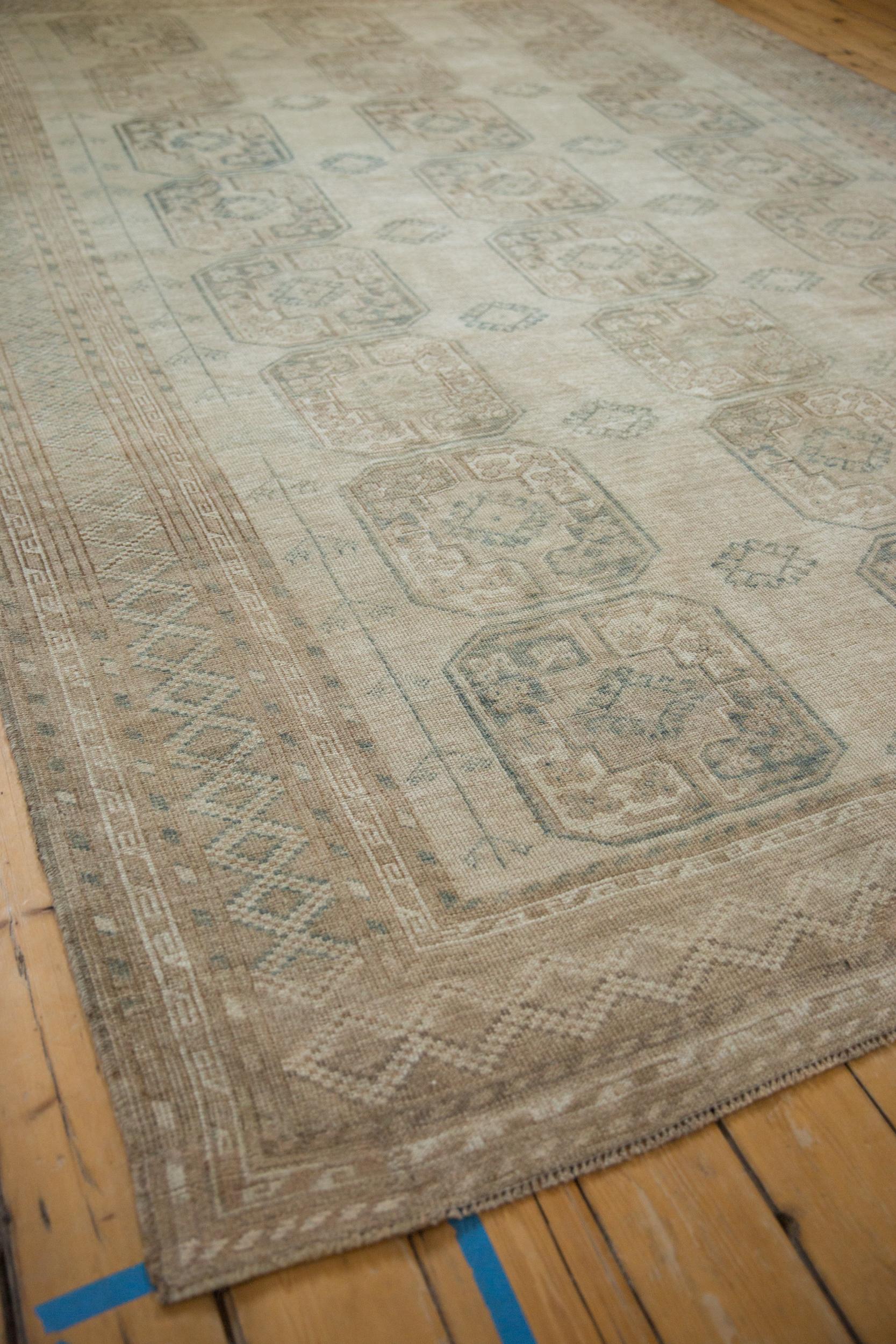 Wool Vintage Distressed Ersari Carpet For Sale