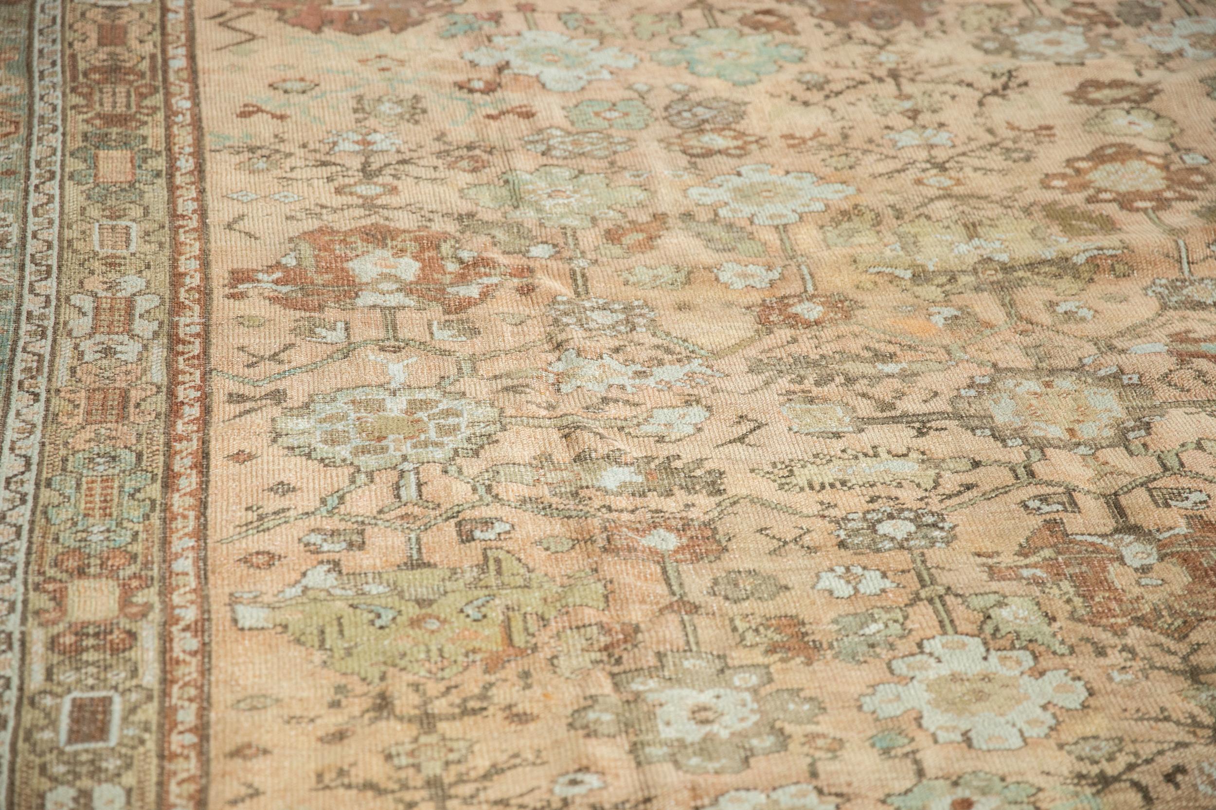 Vintage Distressed Ghiordes Carpet In Fair Condition For Sale In Katonah, NY