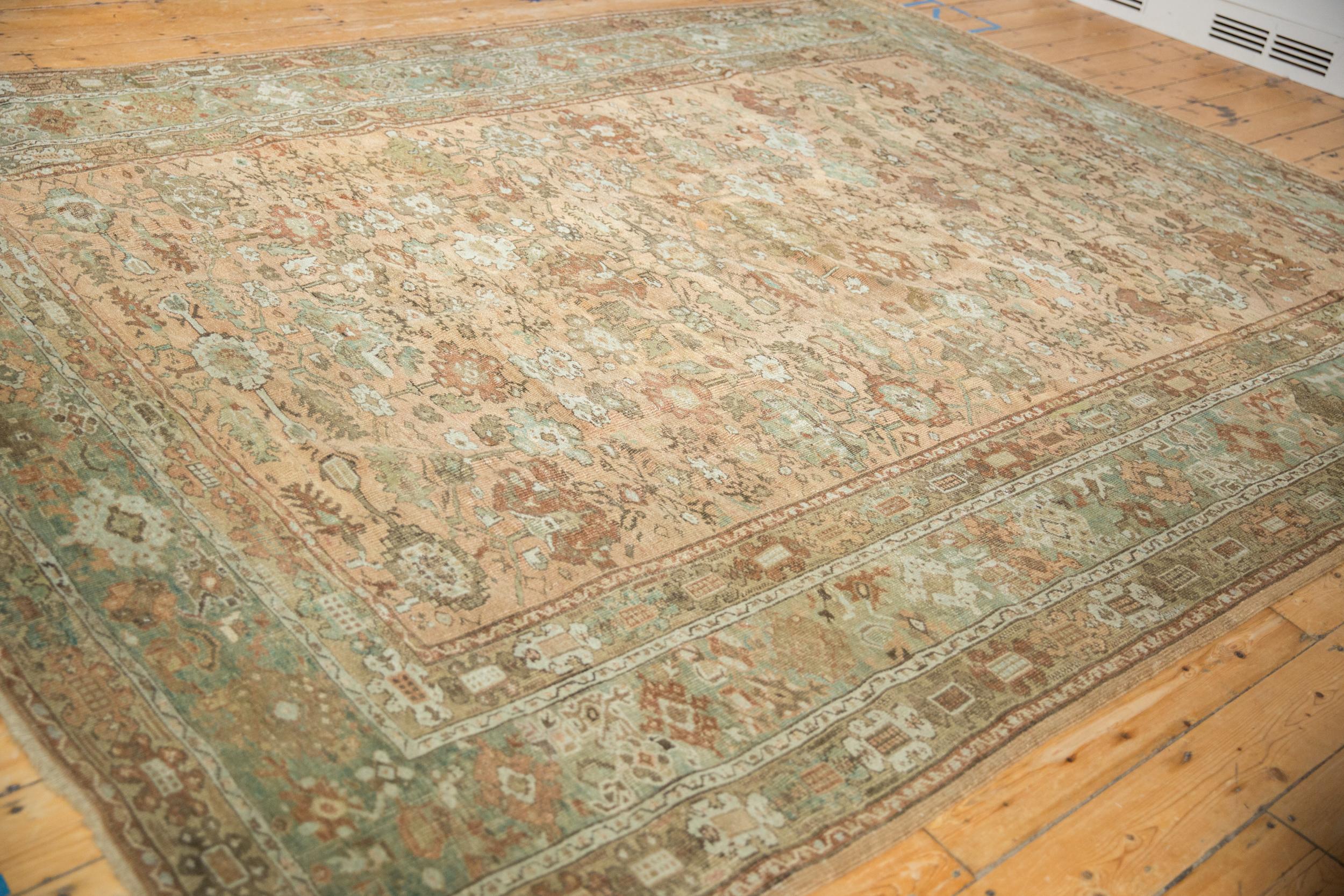 Mid-20th Century Vintage Distressed Ghiordes Carpet For Sale