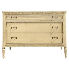 Vintage Distressed Greek Key Chest of Drawers