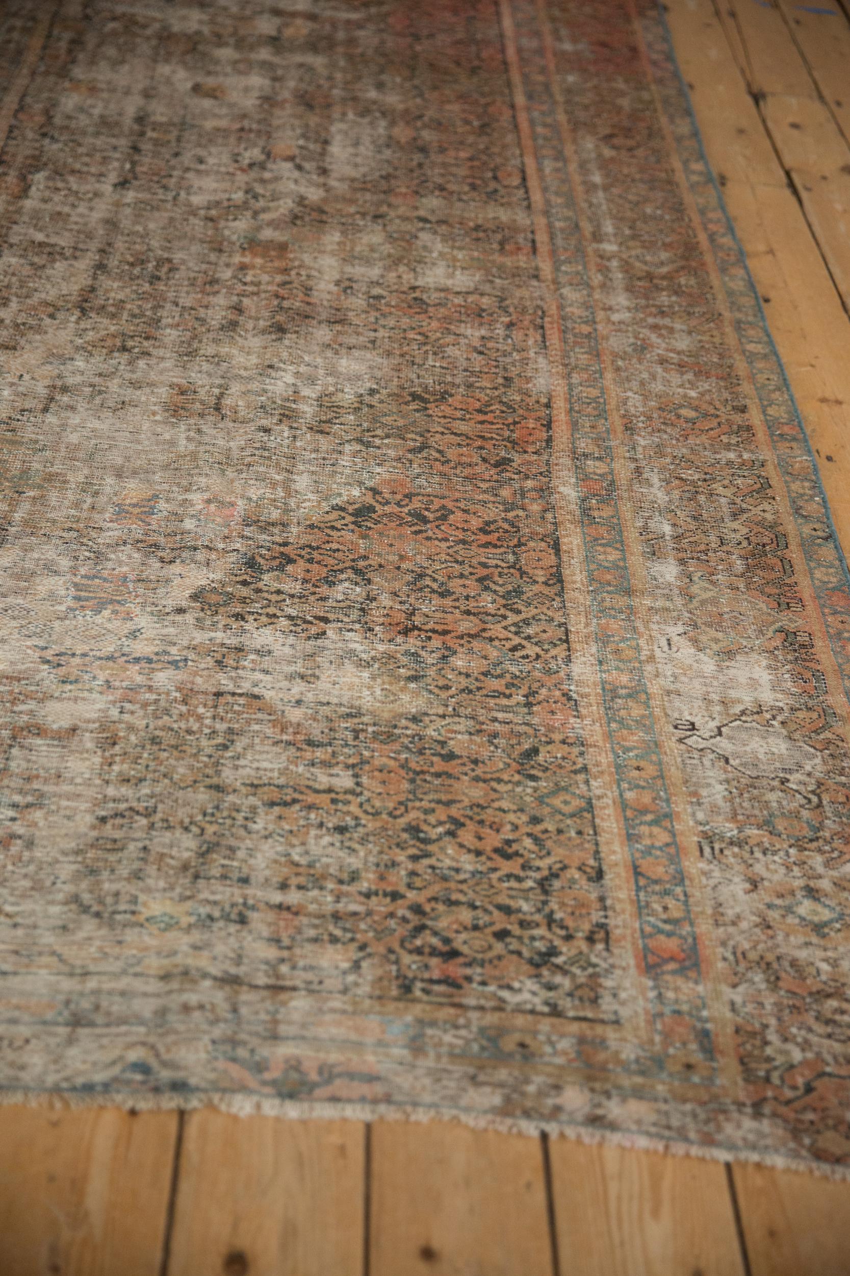 Persian Vintage Distressed Hamadan Carpet For Sale
