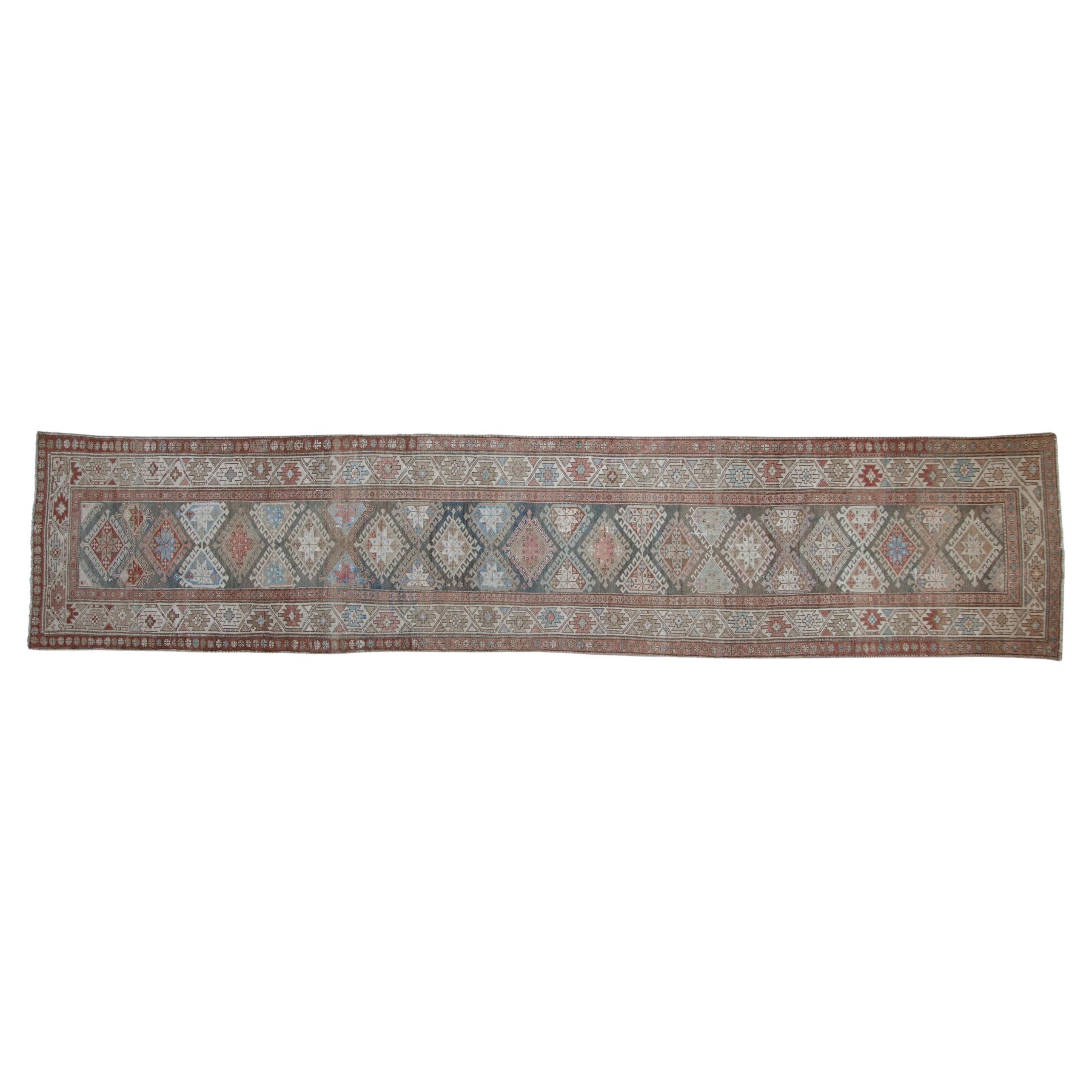 Alfombra Corredera Vintage Hamadan Desgastada