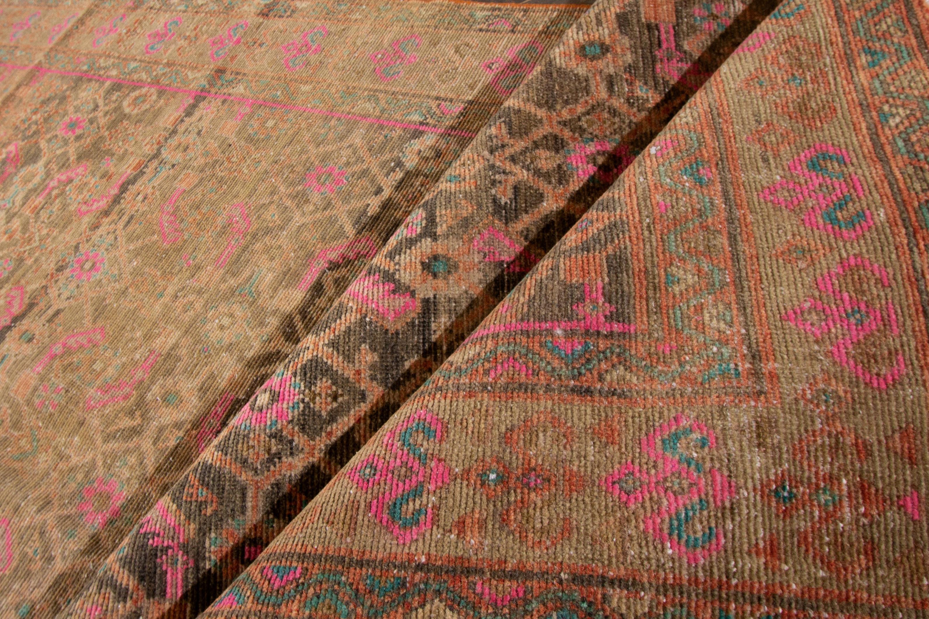 vintage distressed runner rug