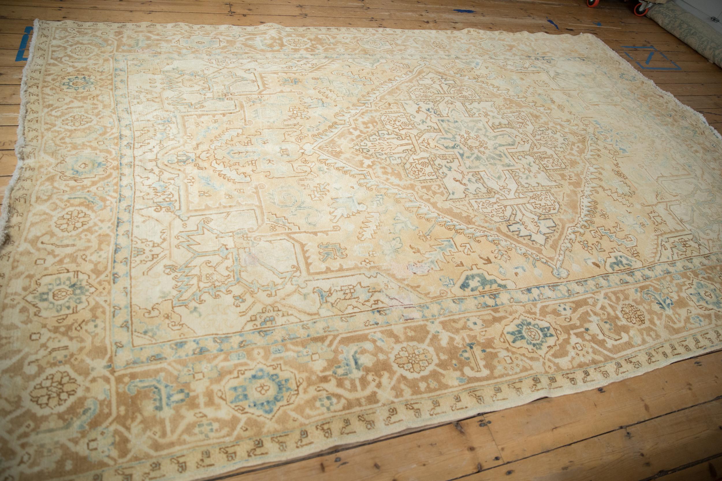 Vintage Distressed Heriz-Teppich (Wolle) im Angebot