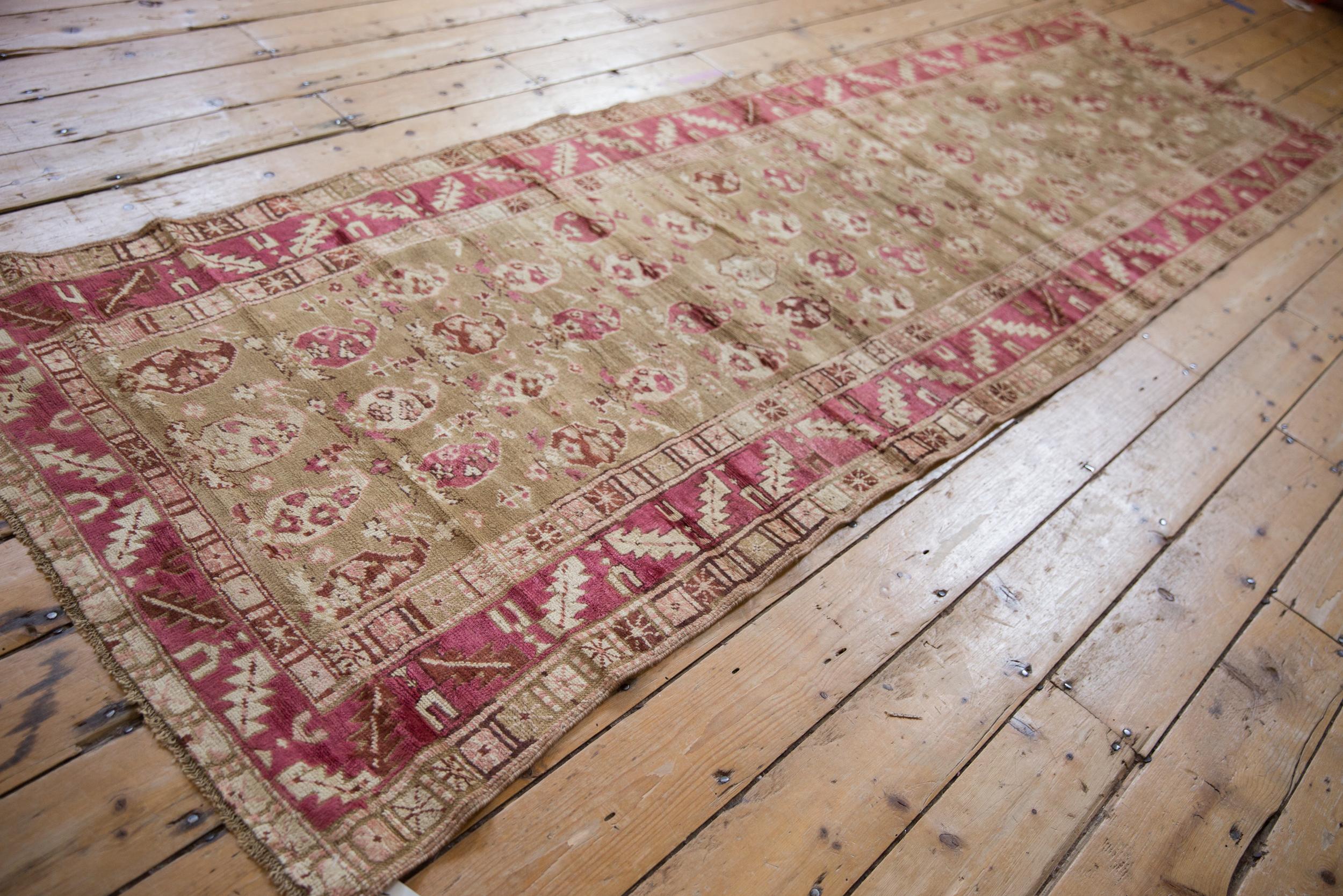 Vintage Distressed Karabagh-Teppich-Läufer im Used-Look im Angebot 2