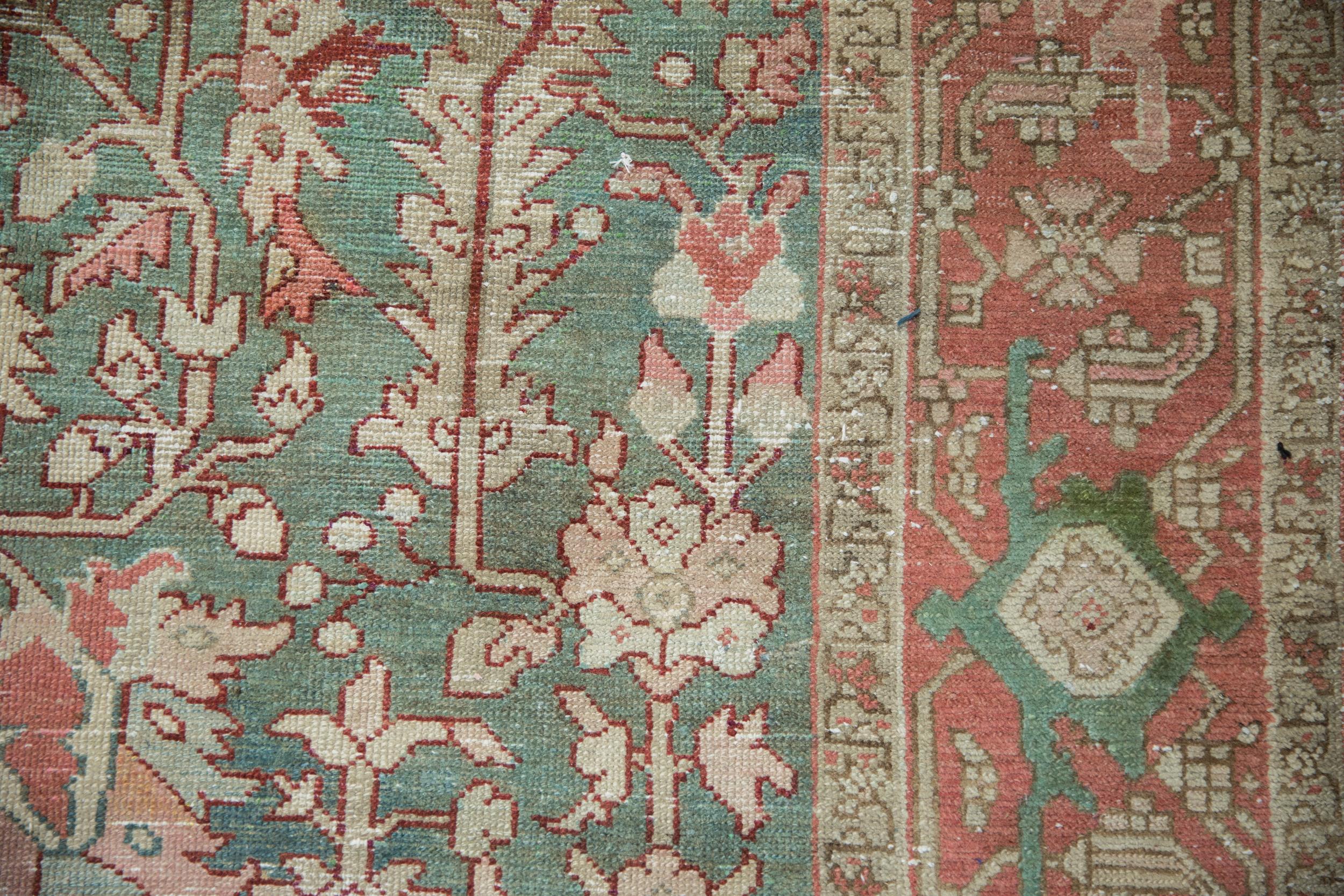 Other Vintage Distressed Karaja Carpet For Sale