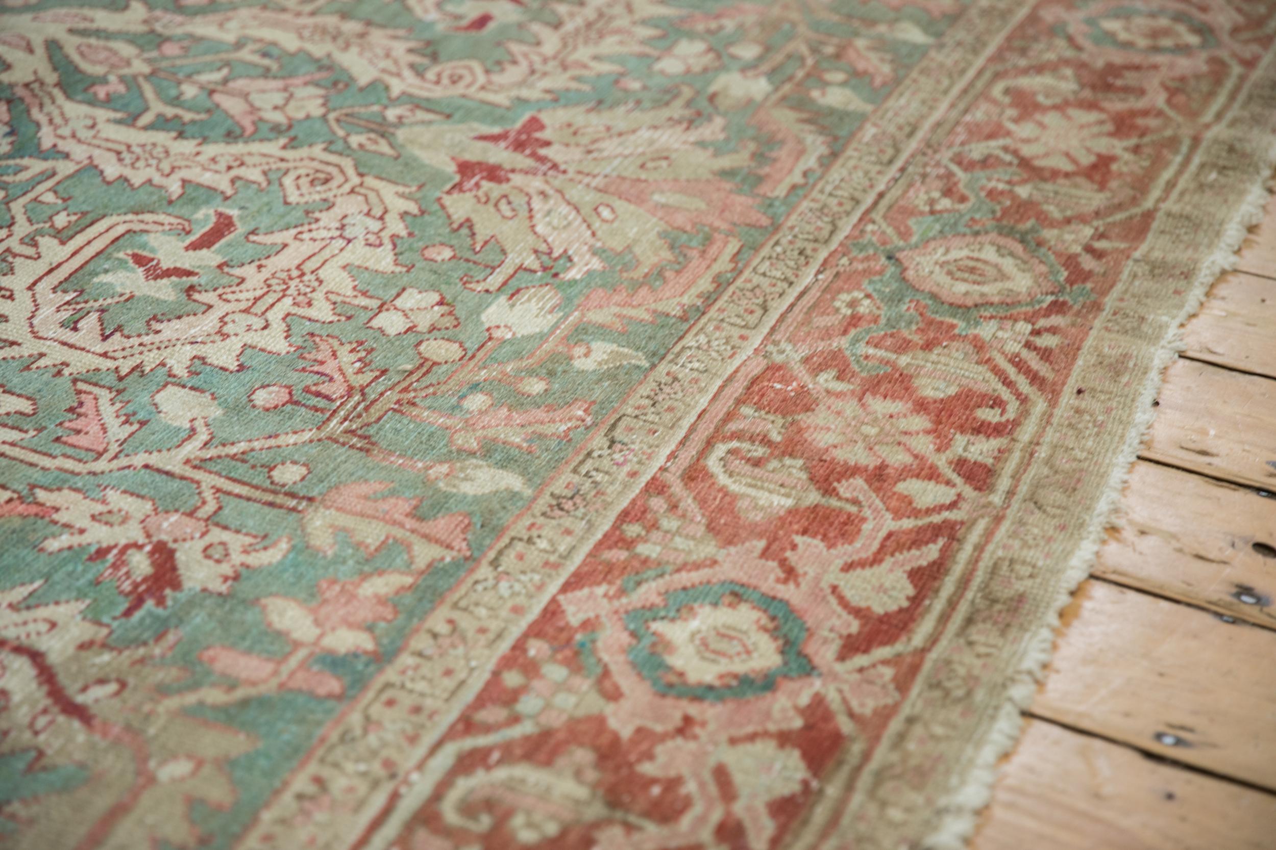Hand-Knotted Vintage Distressed Karaja Carpet For Sale