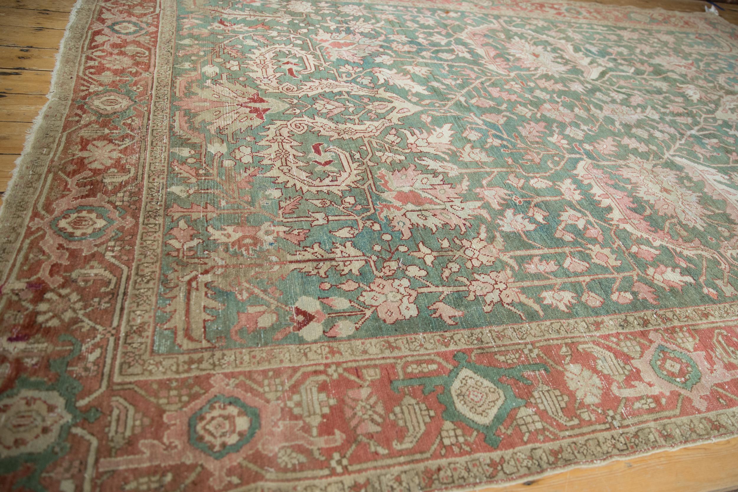 Vintage Distressed Karaja Carpet In Fair Condition For Sale In Katonah, NY